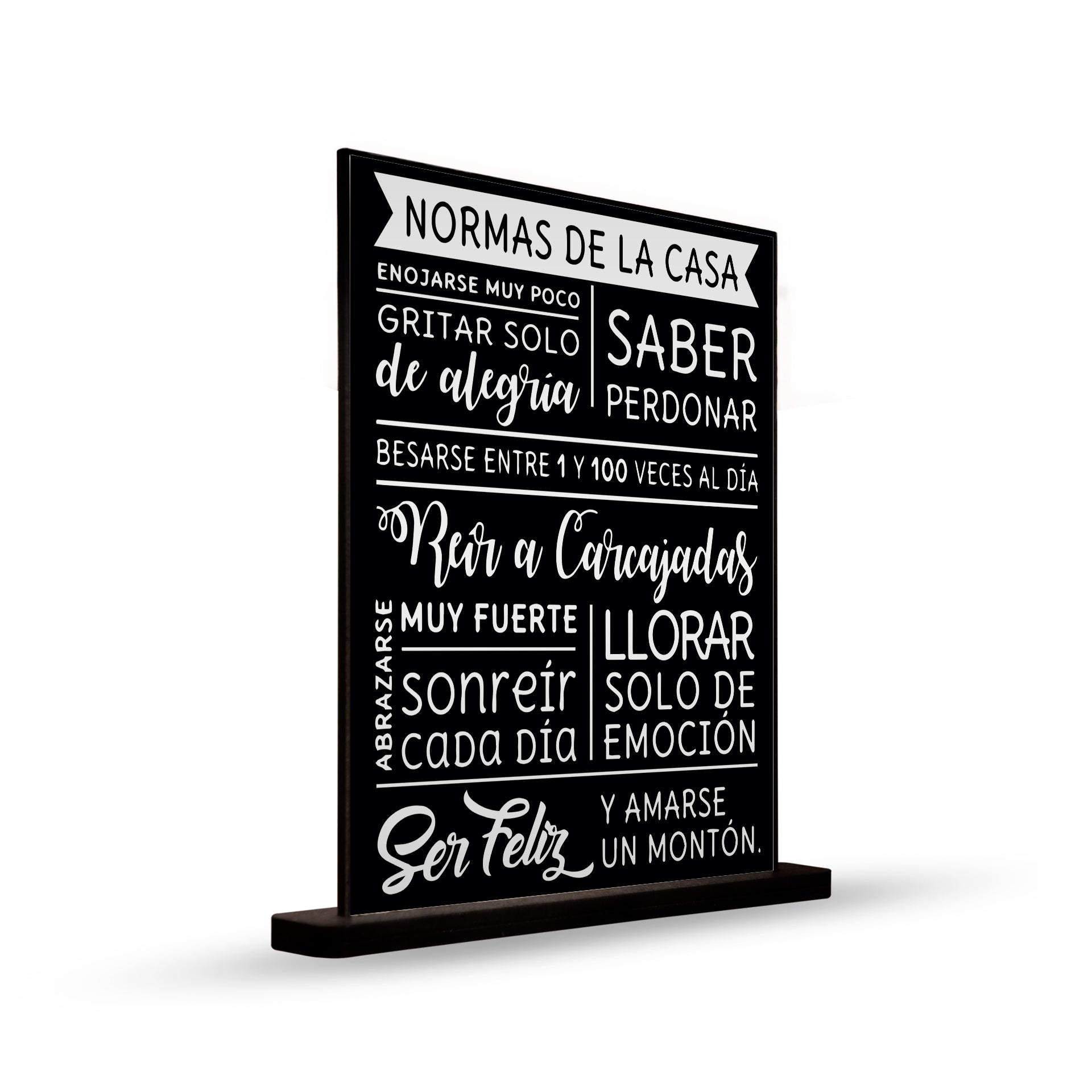 DECO POSTER NORMAS DE LA CASA