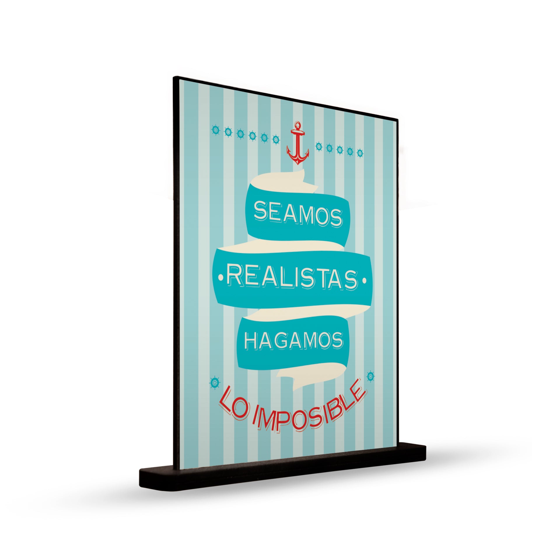 DECO POSTER SEAMOS REALISTAS