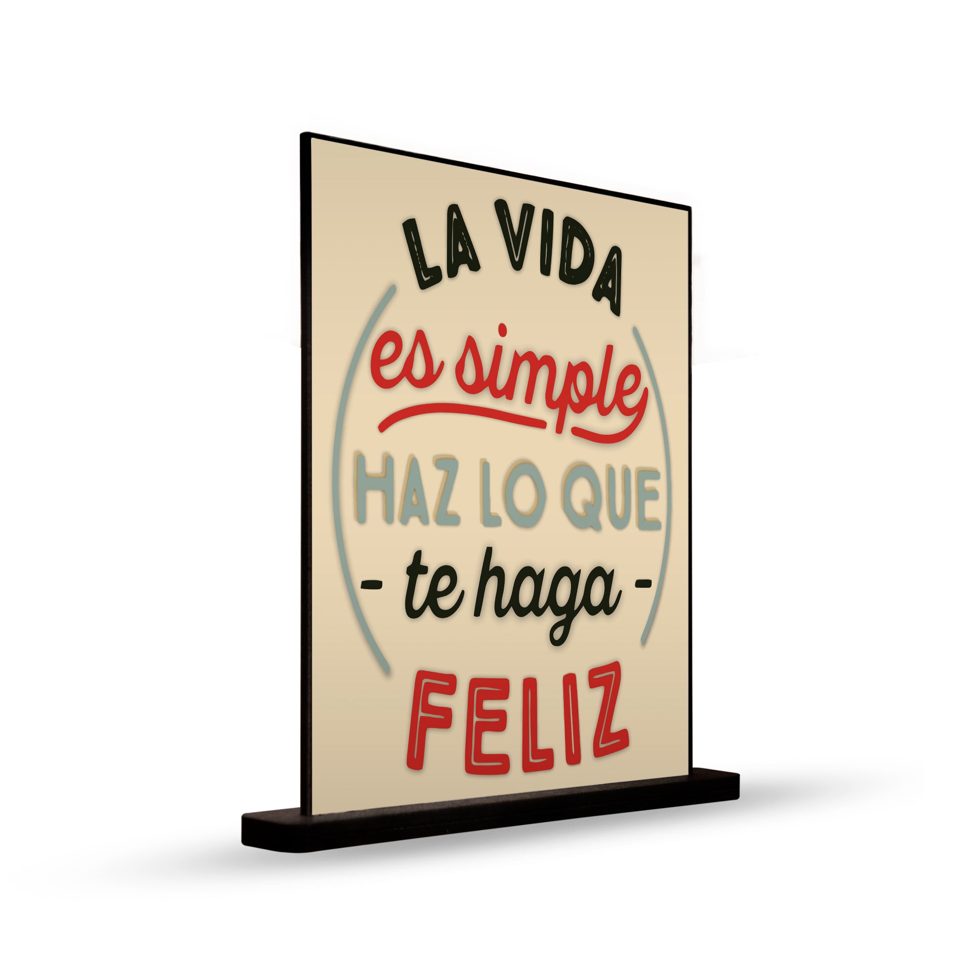 DECO POSTER LA VIDA ES SIMPLE