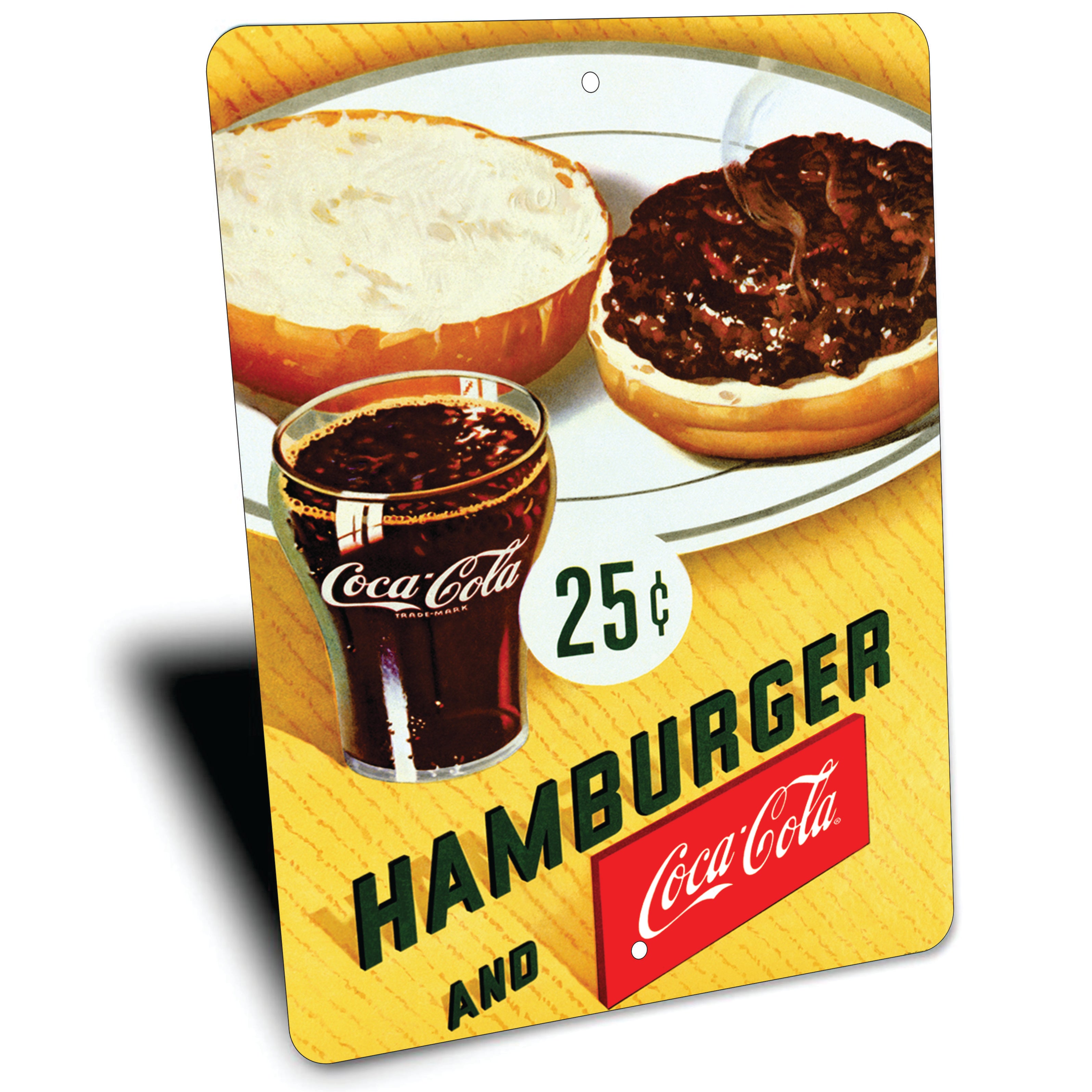 PLACA COCA-COLA BURGER