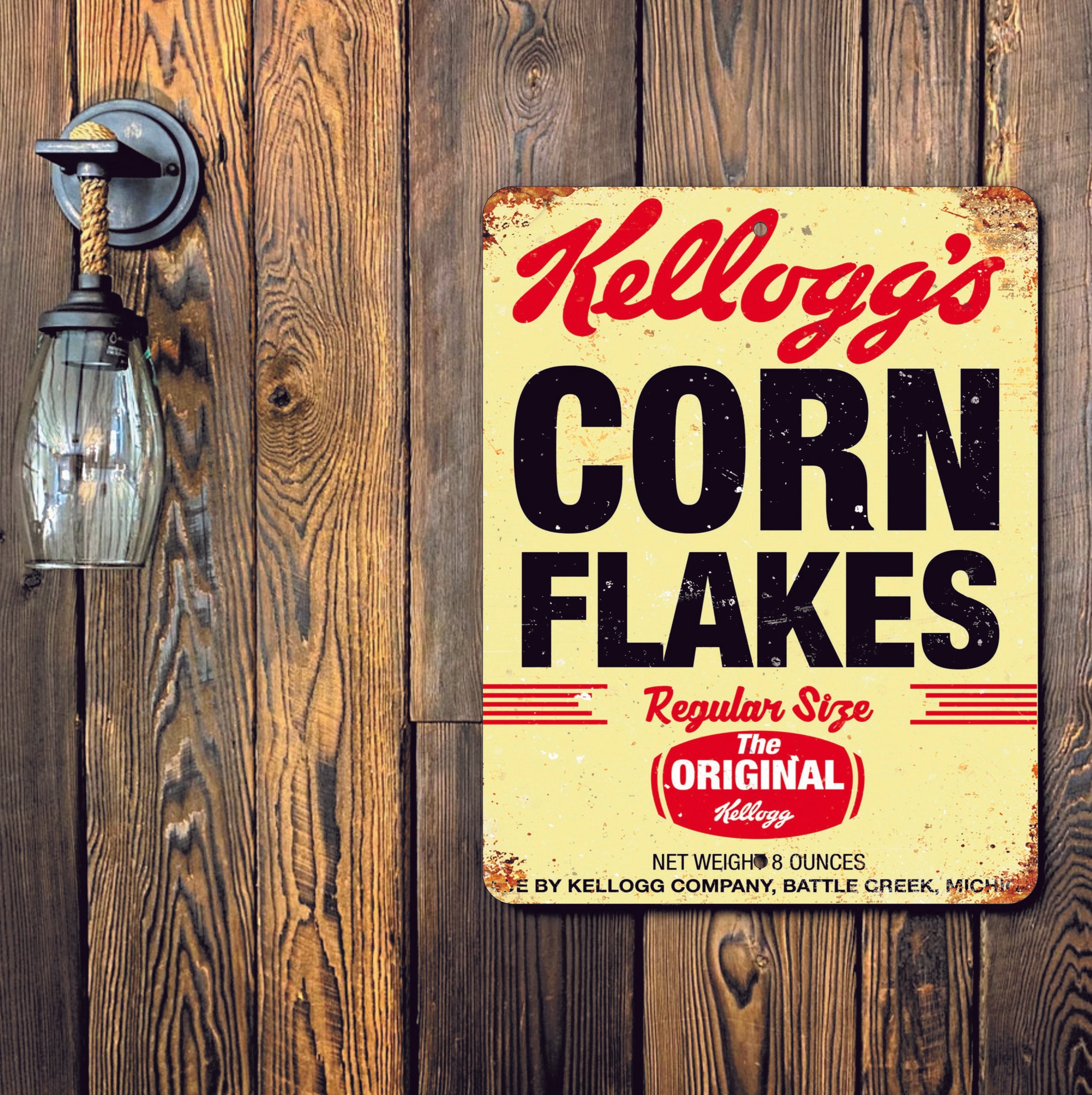 PLACA KELLOGG S CORN FLAKES