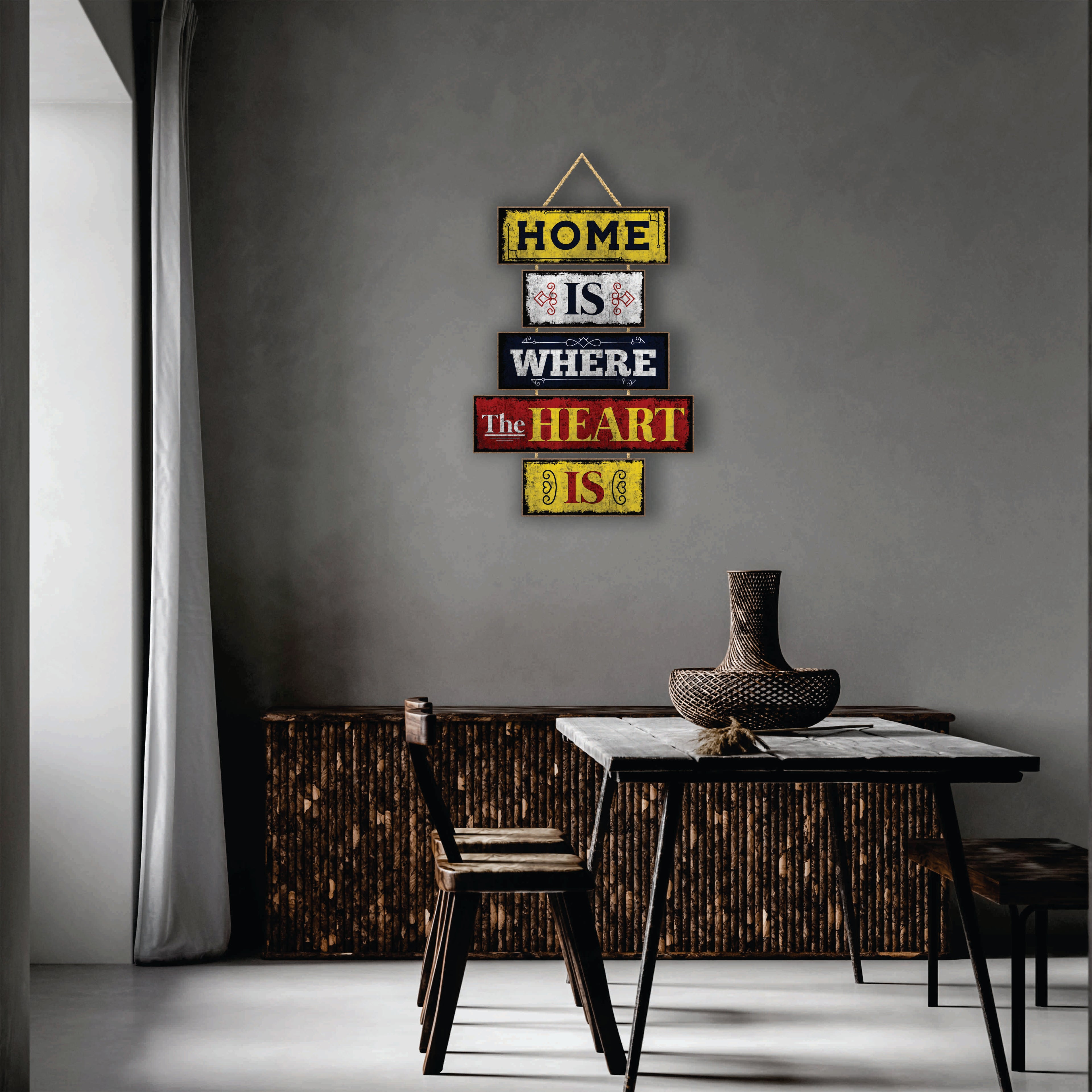 DECO FRASE HOME IS WHERE