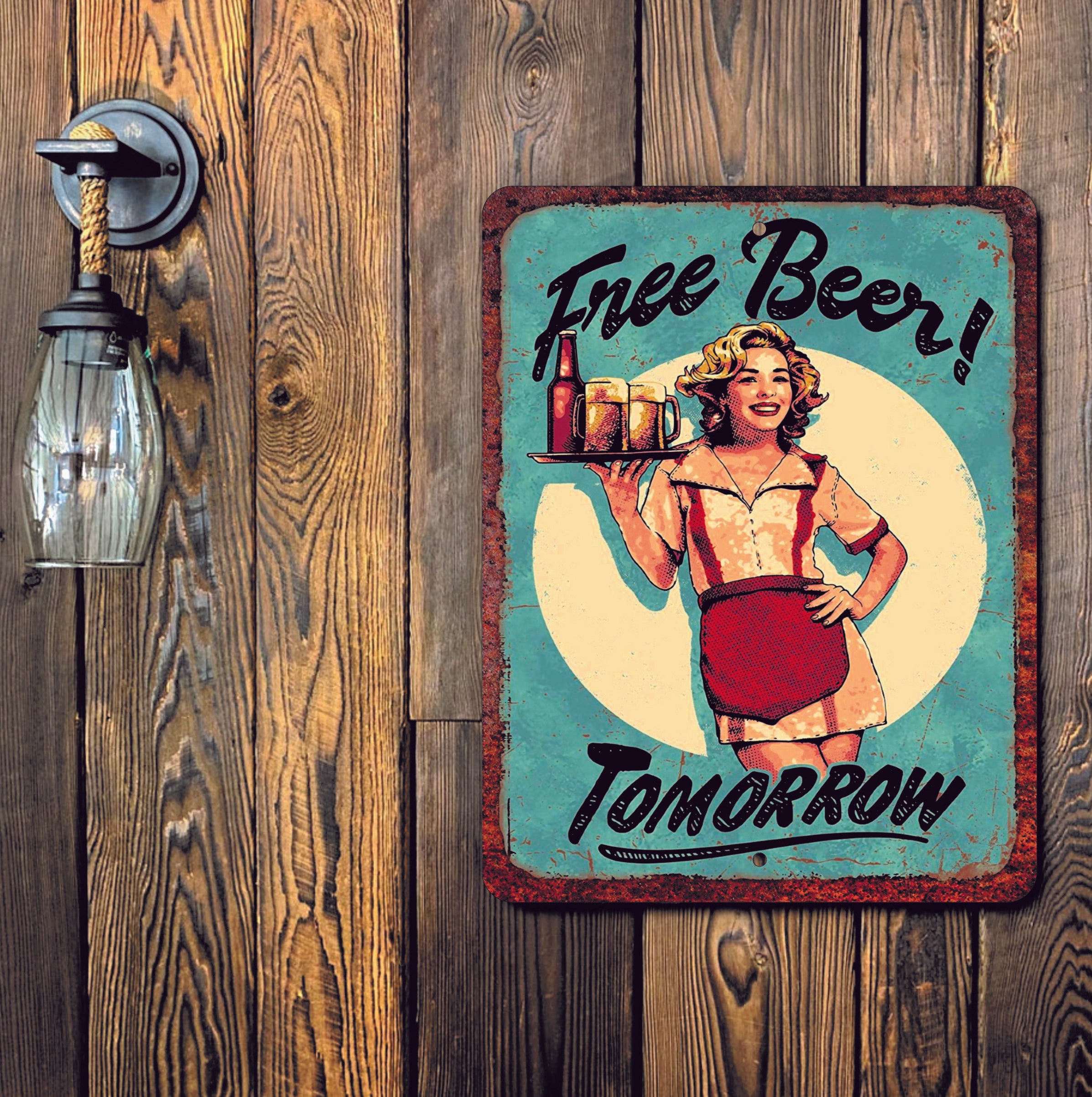 PLACA FREE BEER TOMORROW