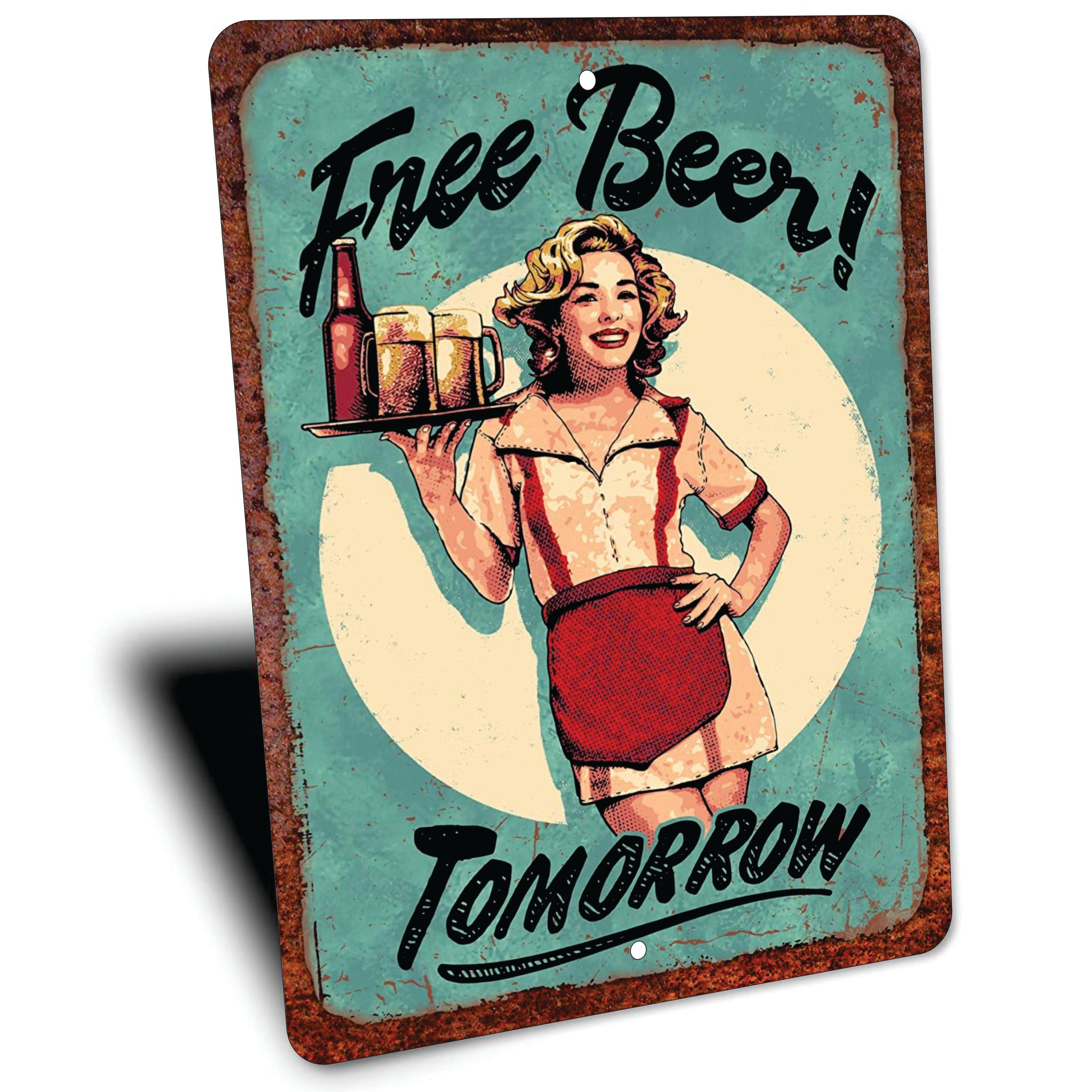 PLACA FREE BEER TOMORROW
