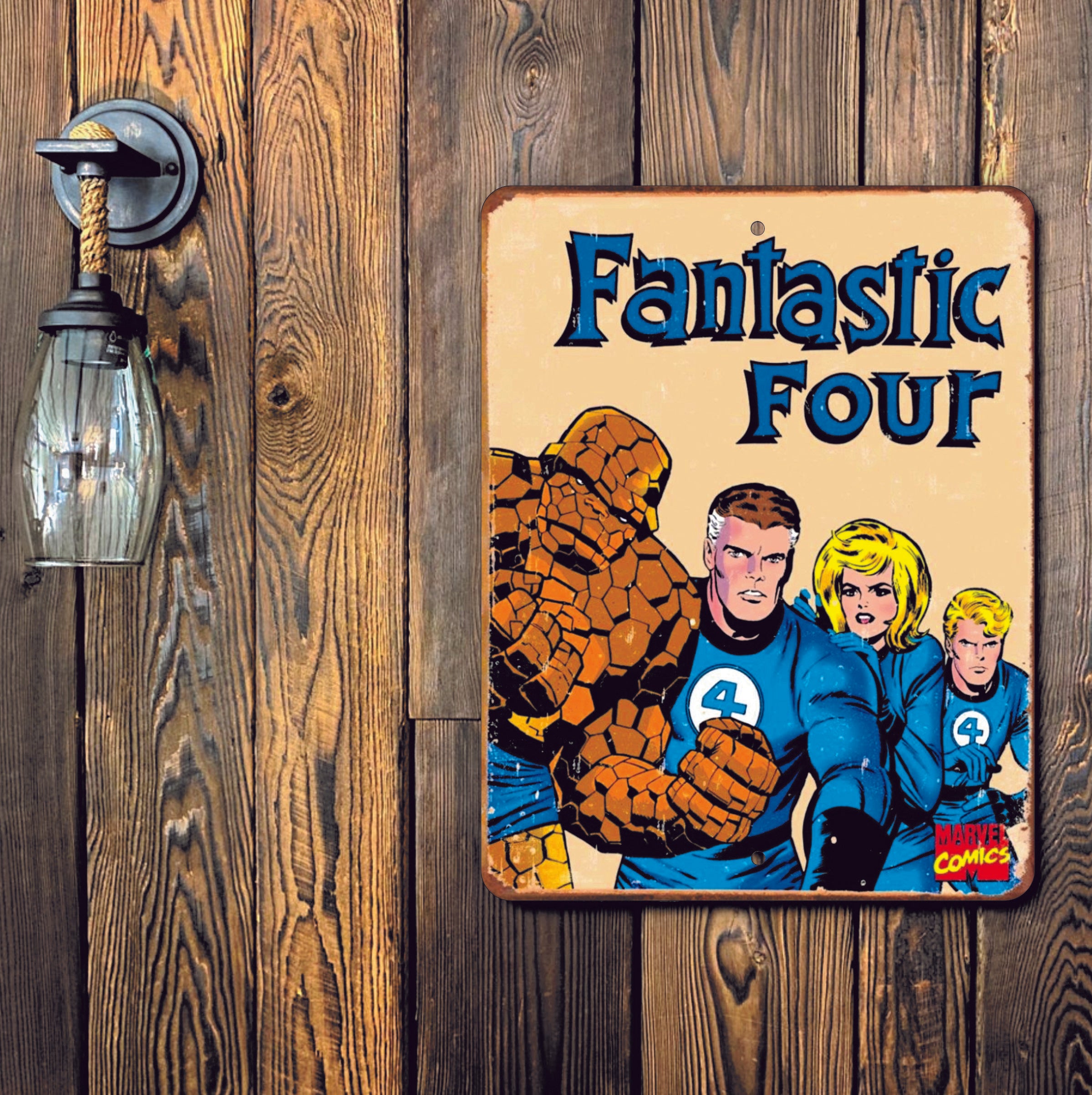 PLACA FANTASTIC FOUR MARVEL COMICS