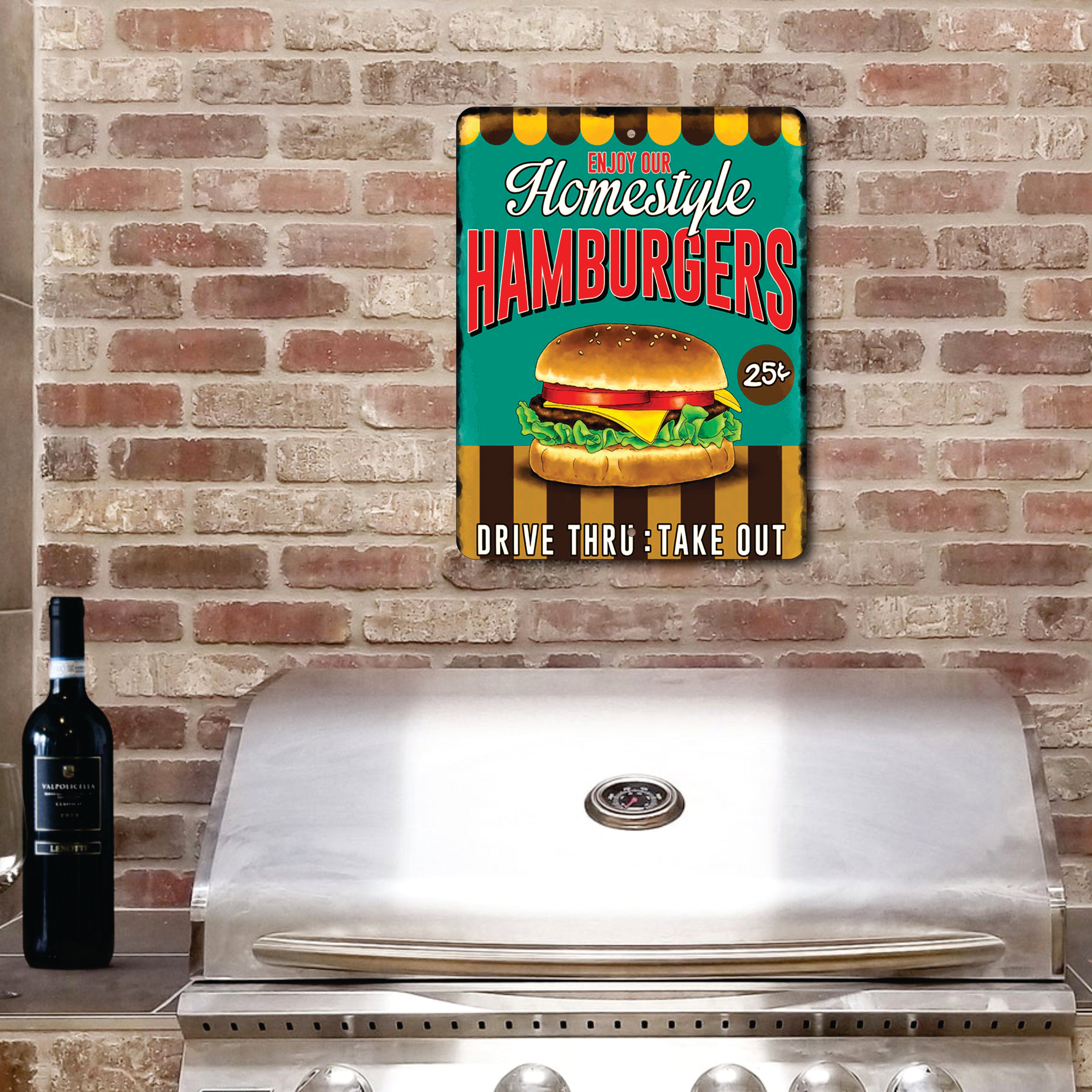 PLACA HOMESTYLE HAMBURGERS