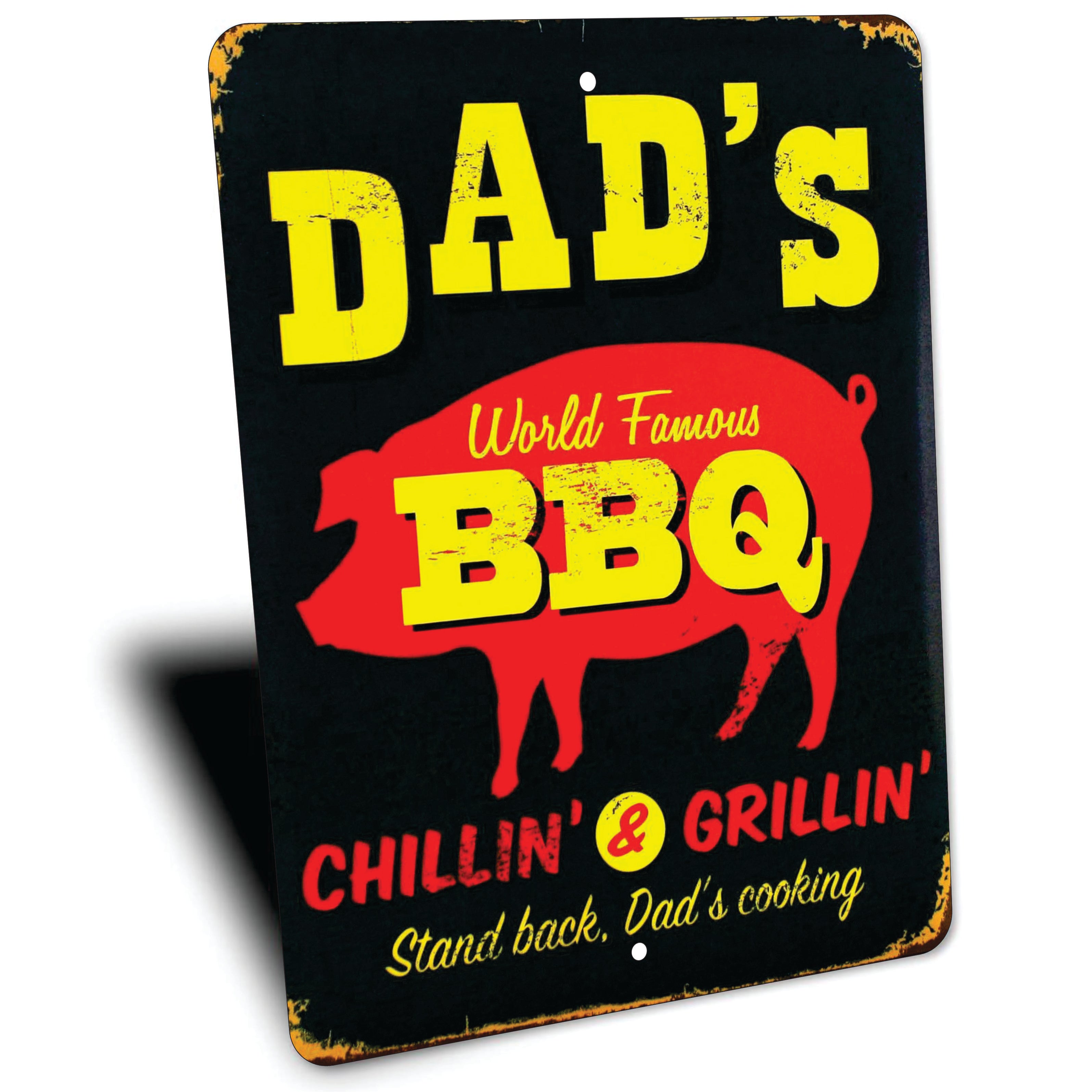 PLACA DAD S BBQ