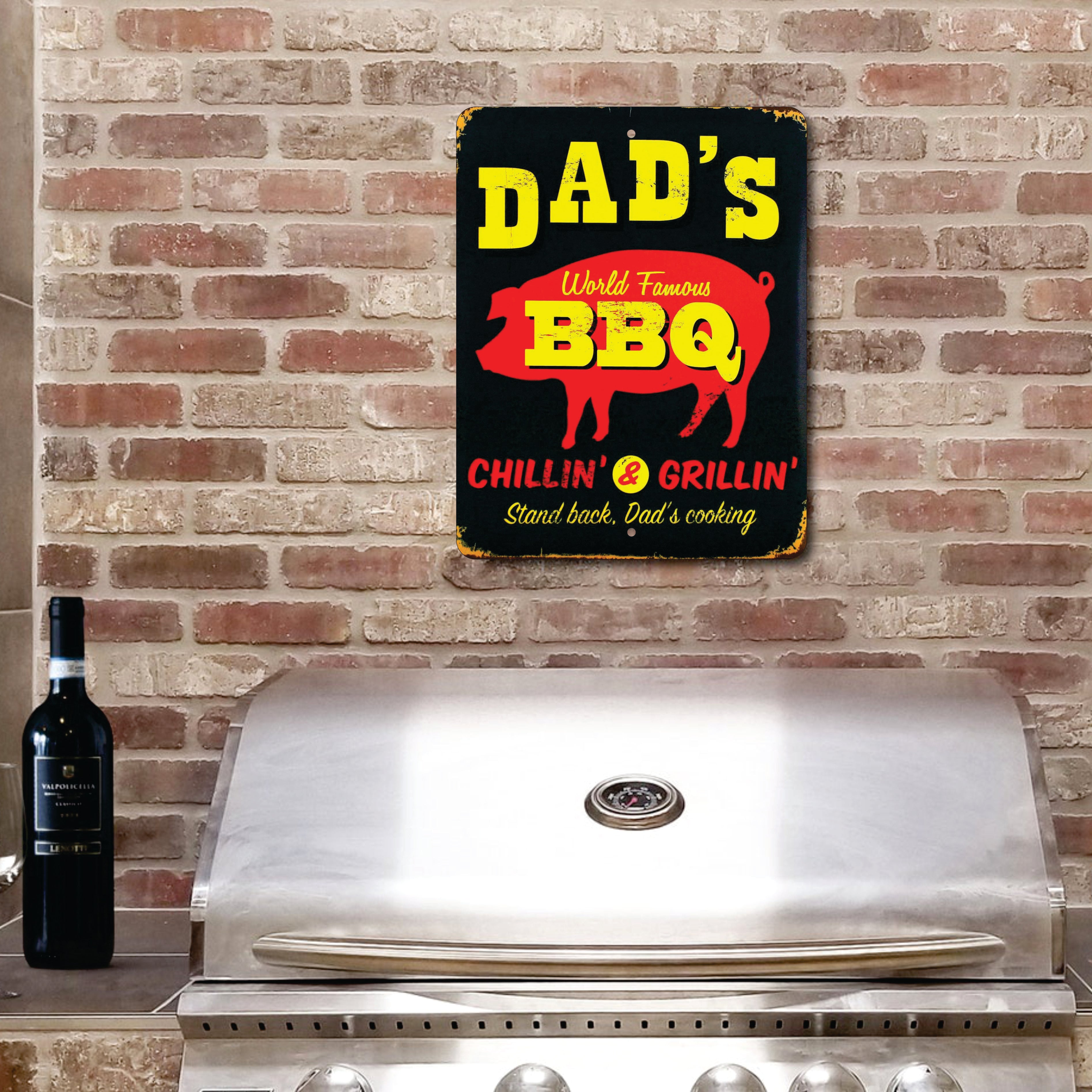PLACA DAD S BBQ