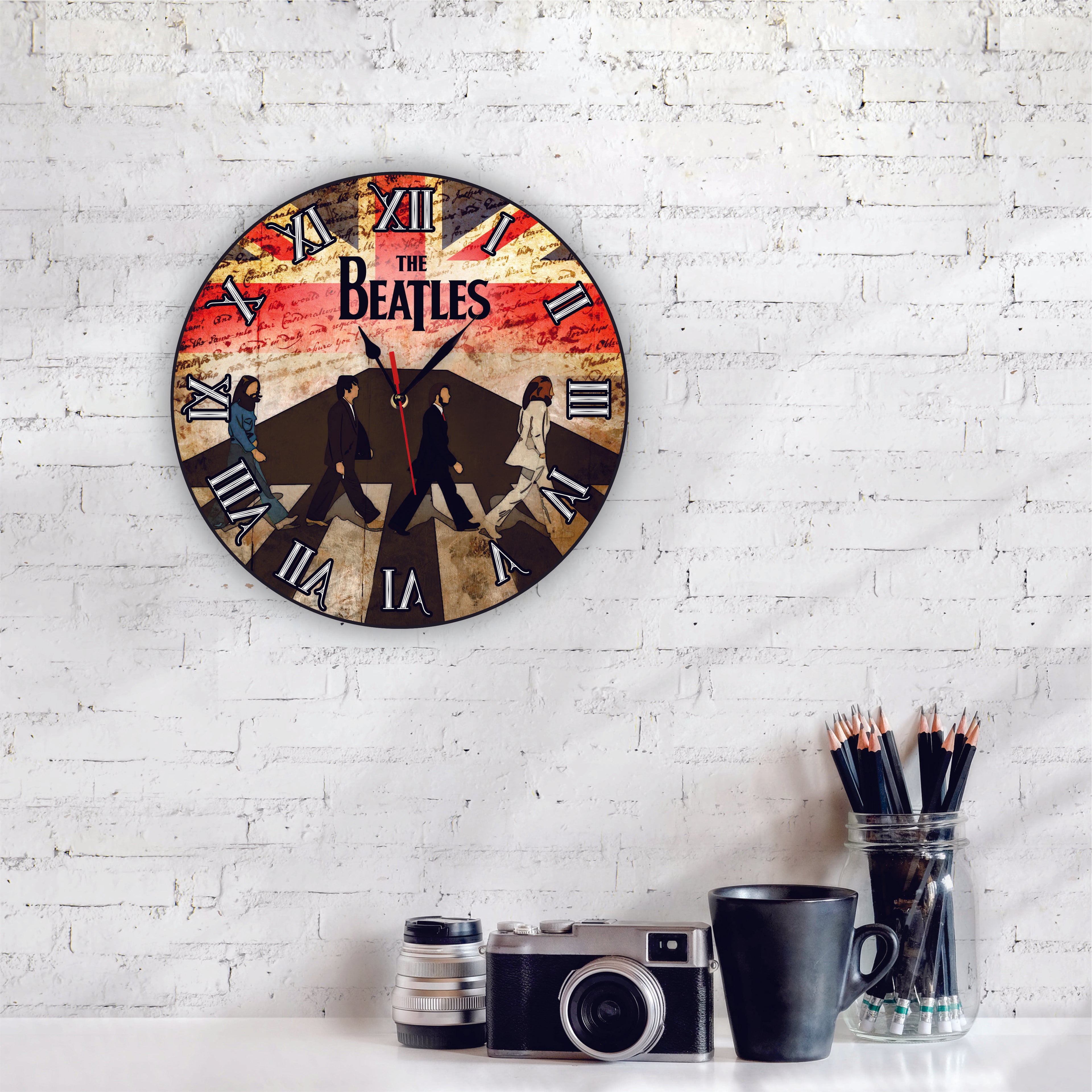 RELOJ THE BEATLES FLAG