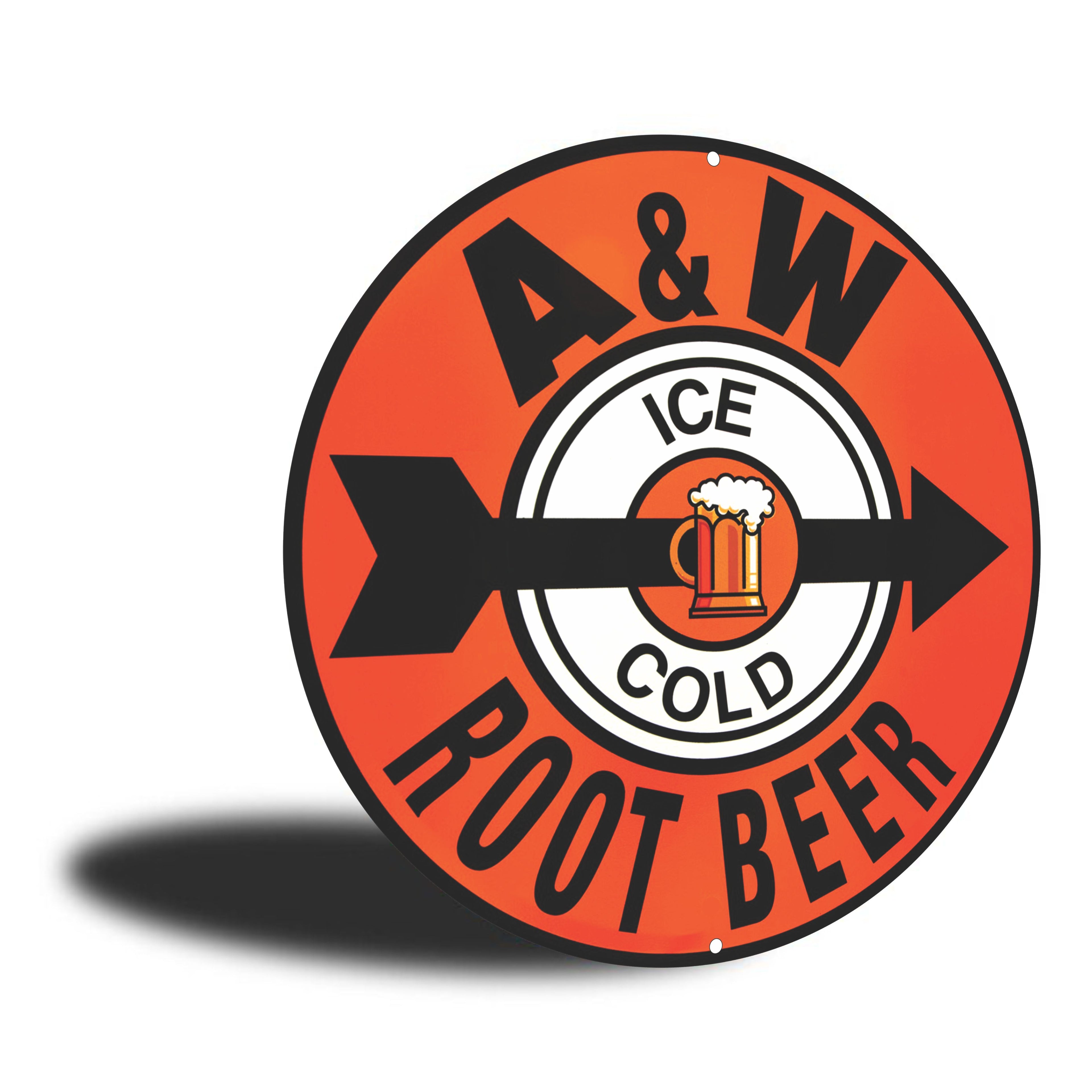 PLACA CIRCULAR ROOT BEER