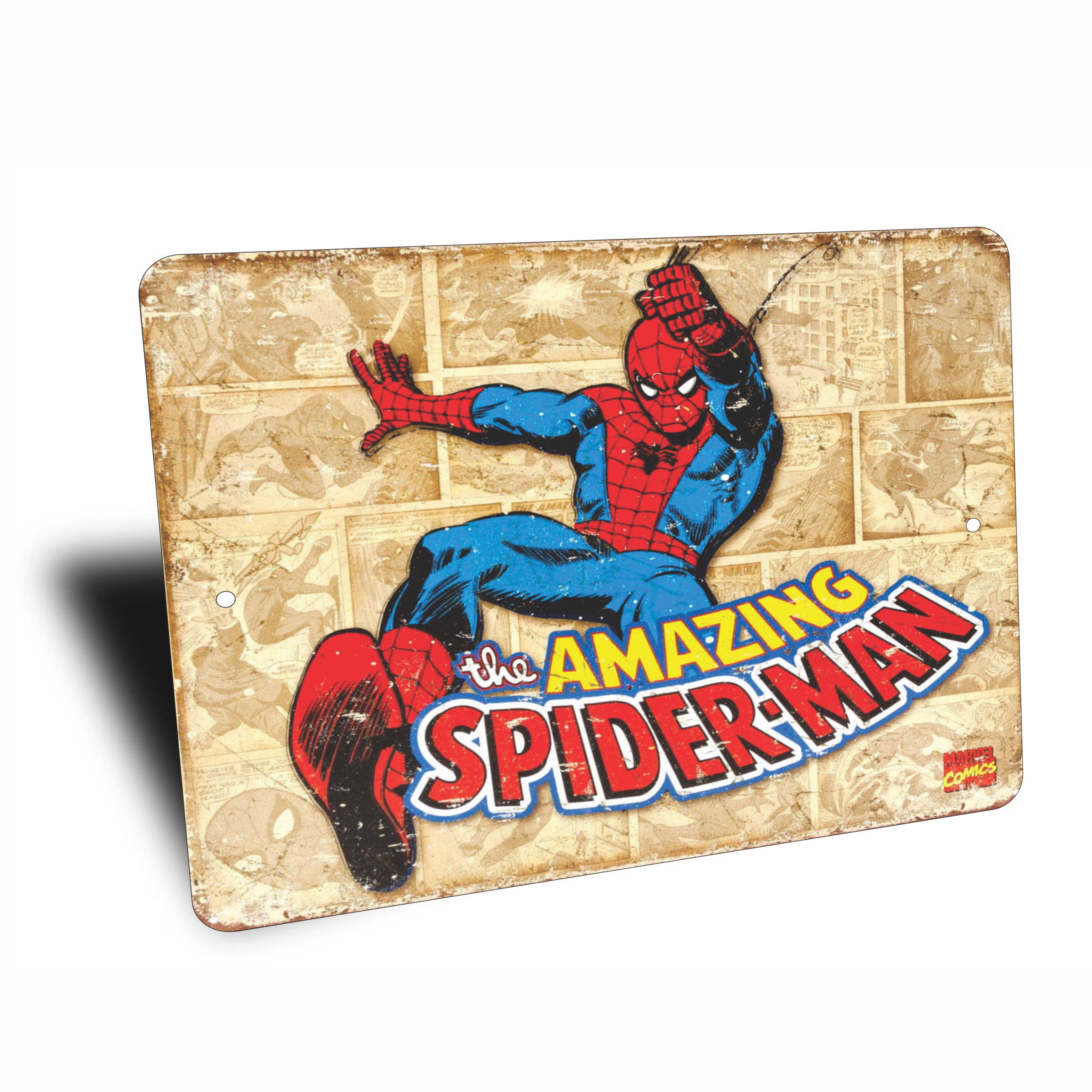 PLACA THE AMAZING SPIDER-MAN MARVEL COMICS