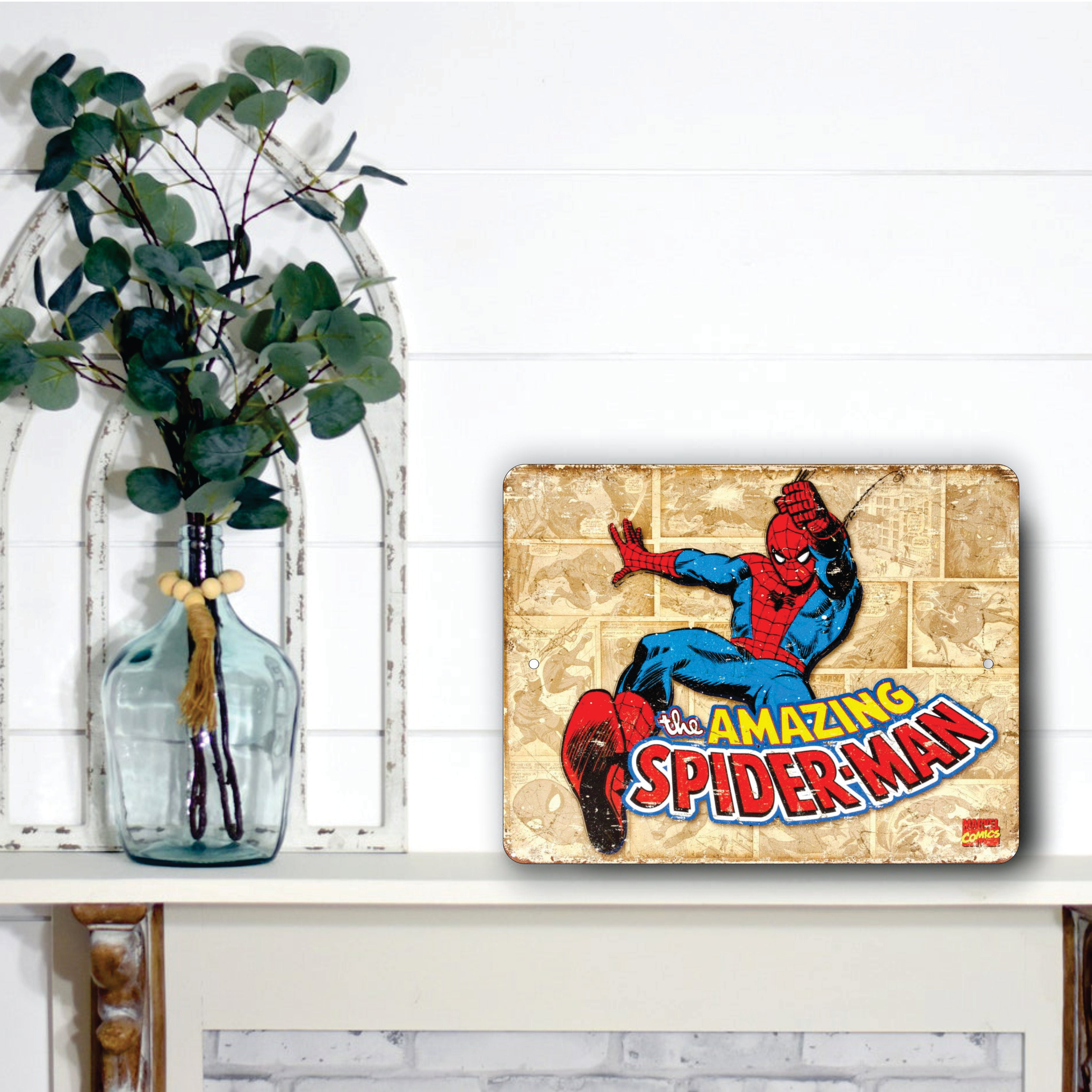 PLACA THE AMAZING SPIDER-MAN MARVEL COMICS