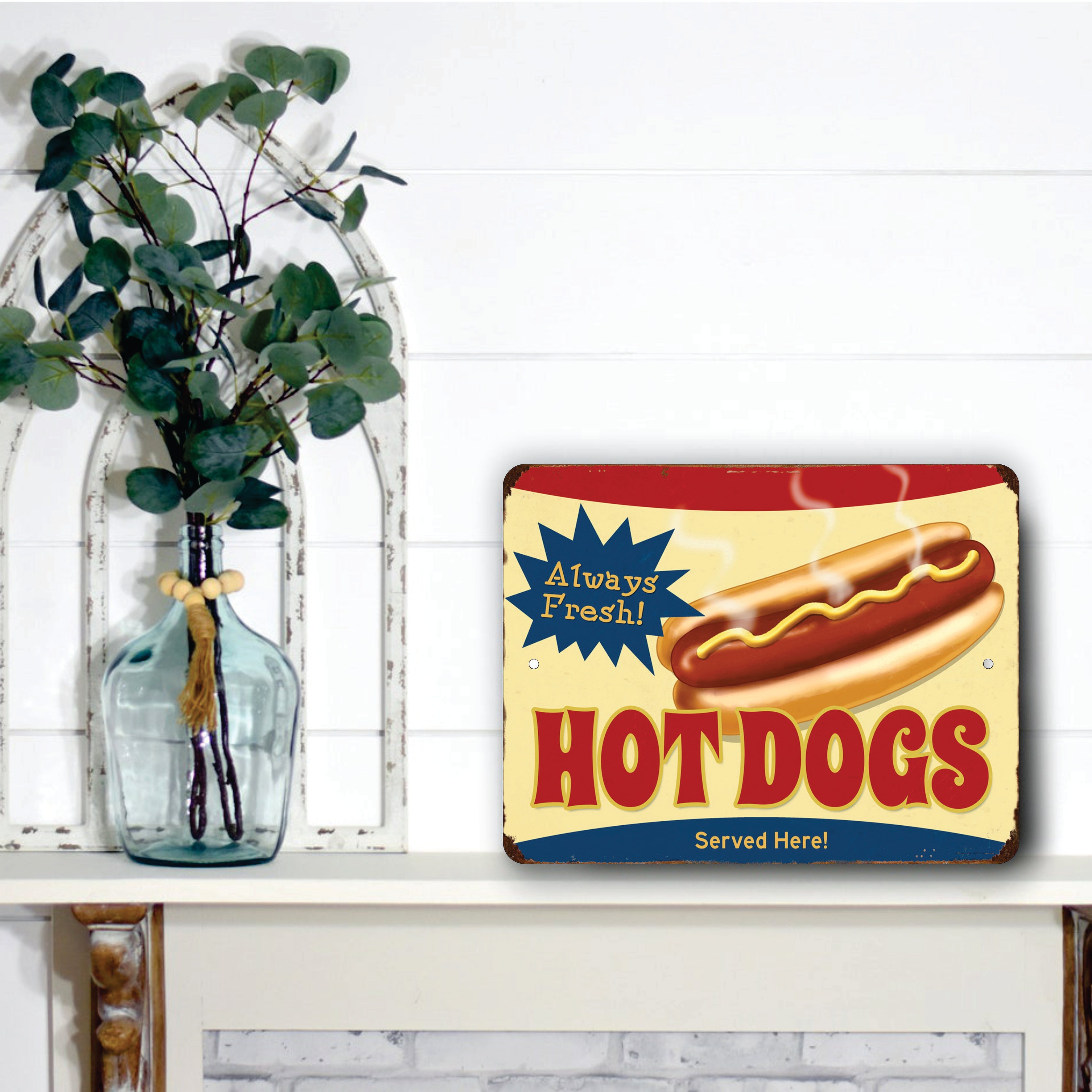 PLACA HOT DOGS FRESH