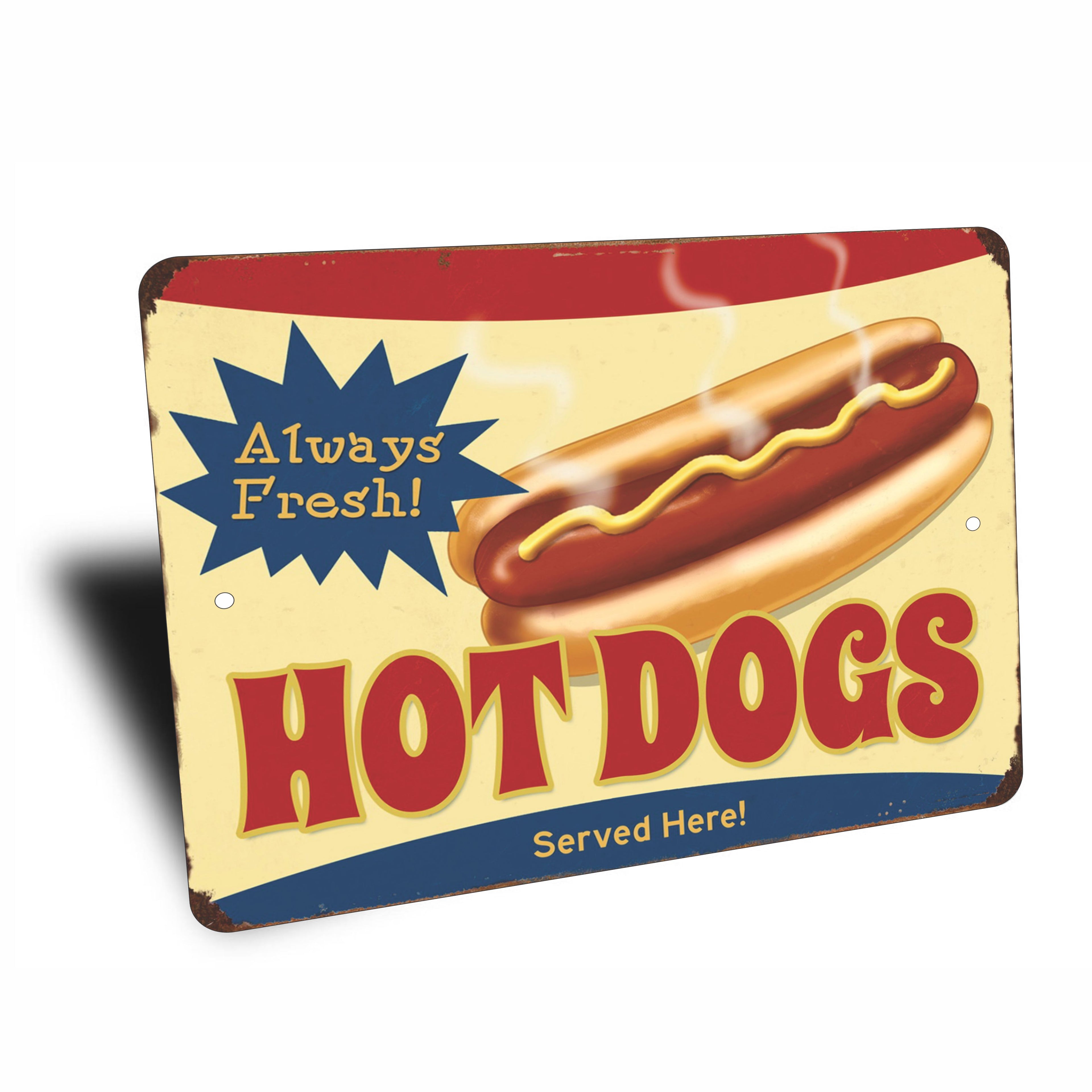 PLACA HOT DOGS FRESH