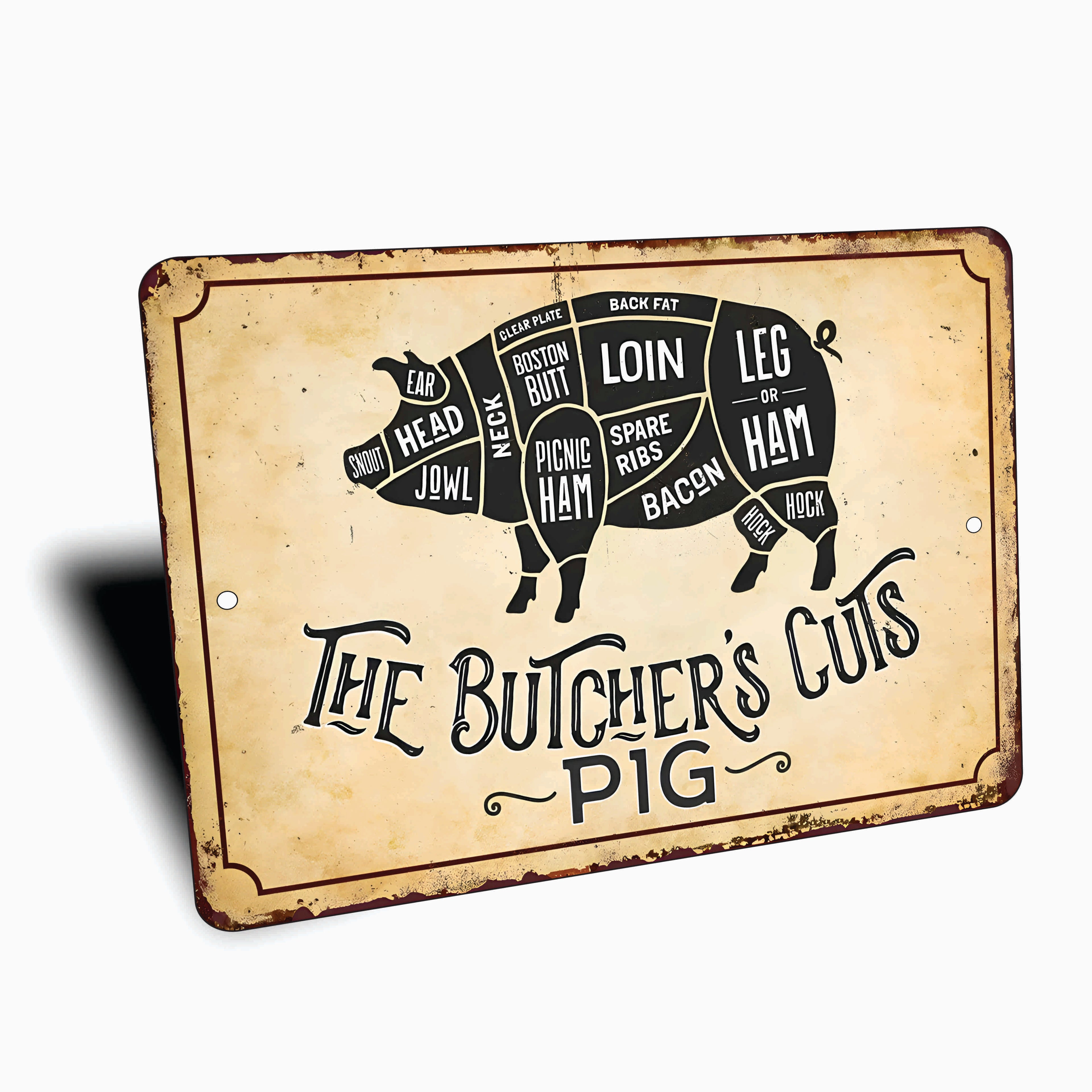 PLACA CUTS OF PIG