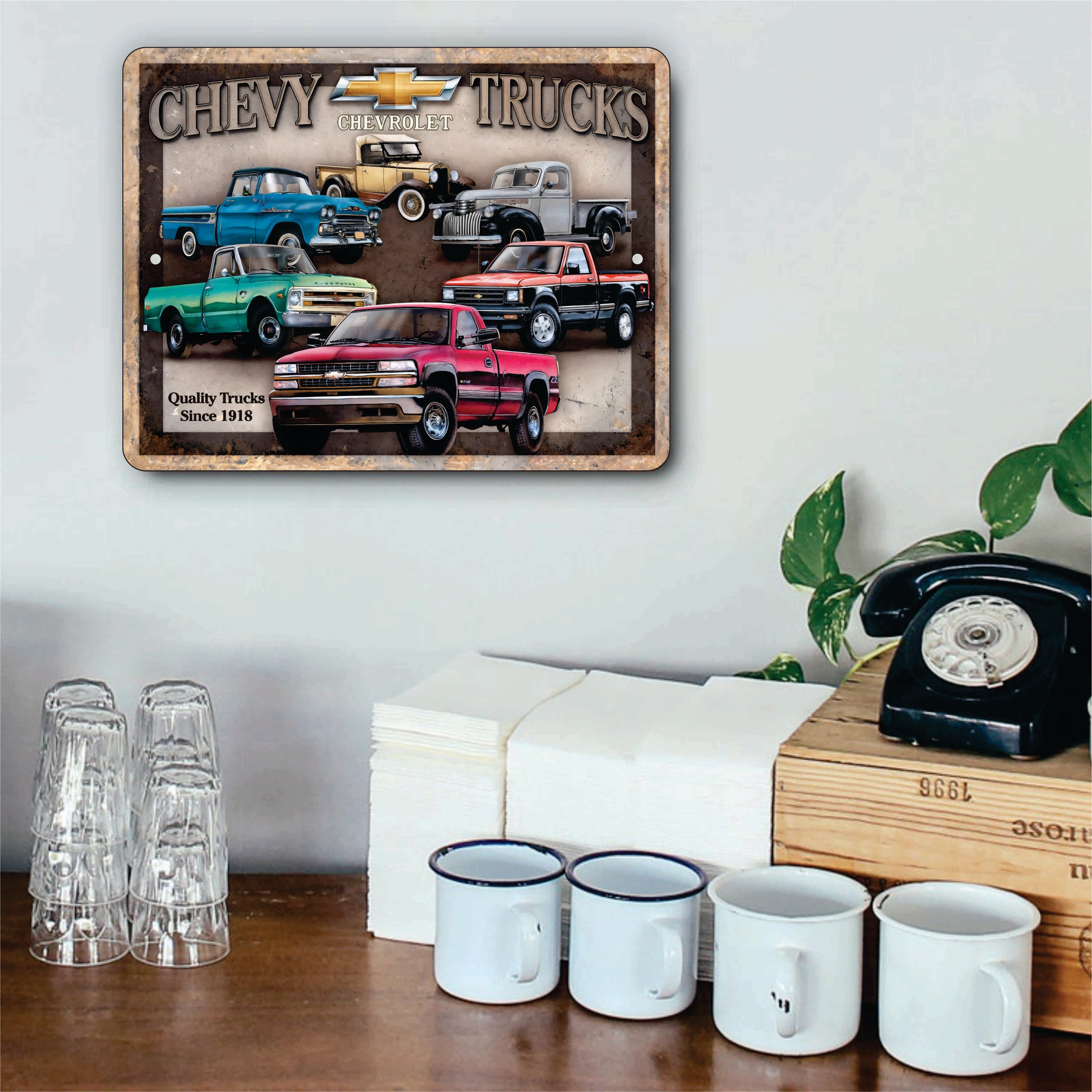PLACA CHEVY TRUCKS