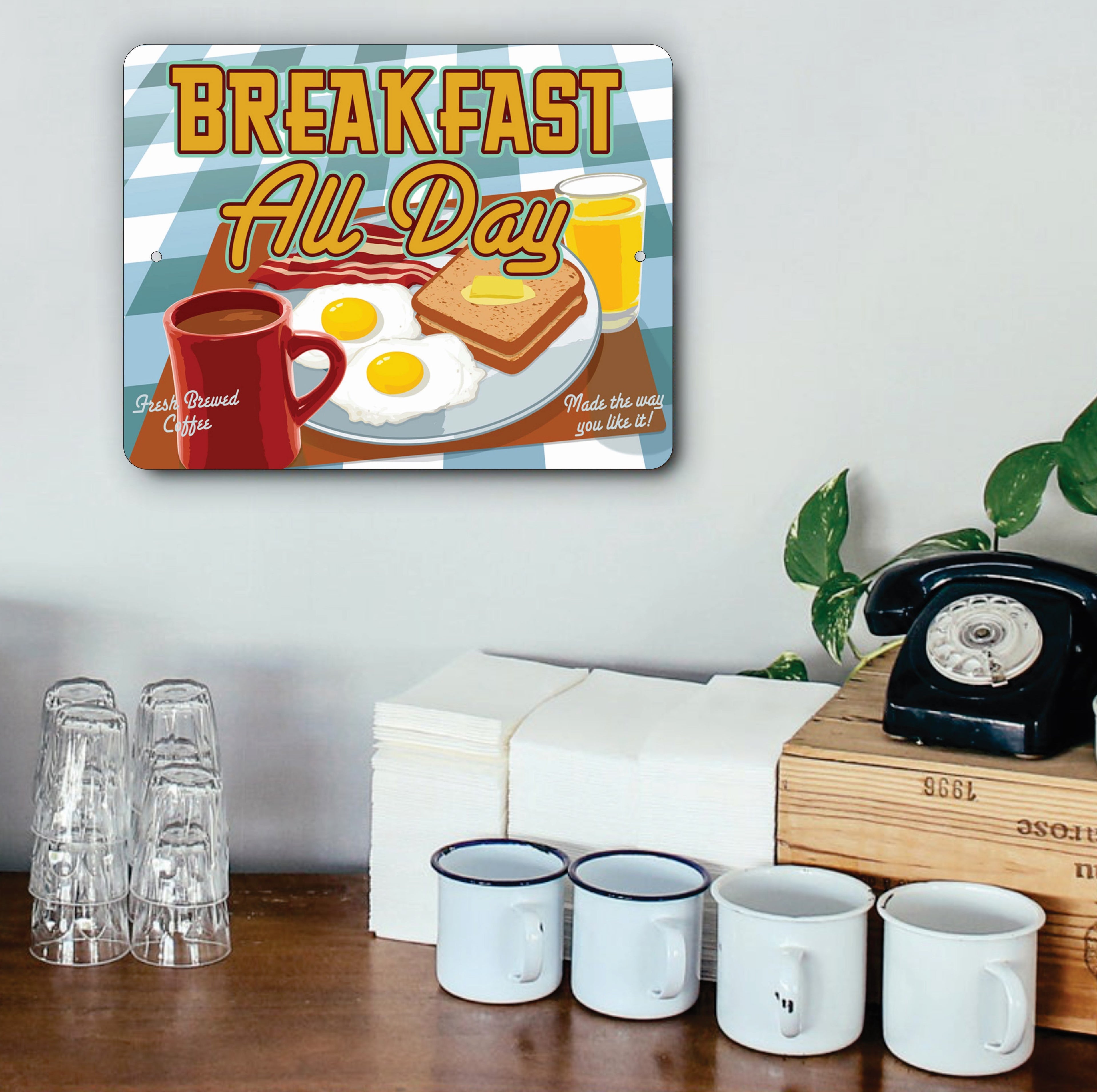 PLACA BREAKFAST ALL DAY
