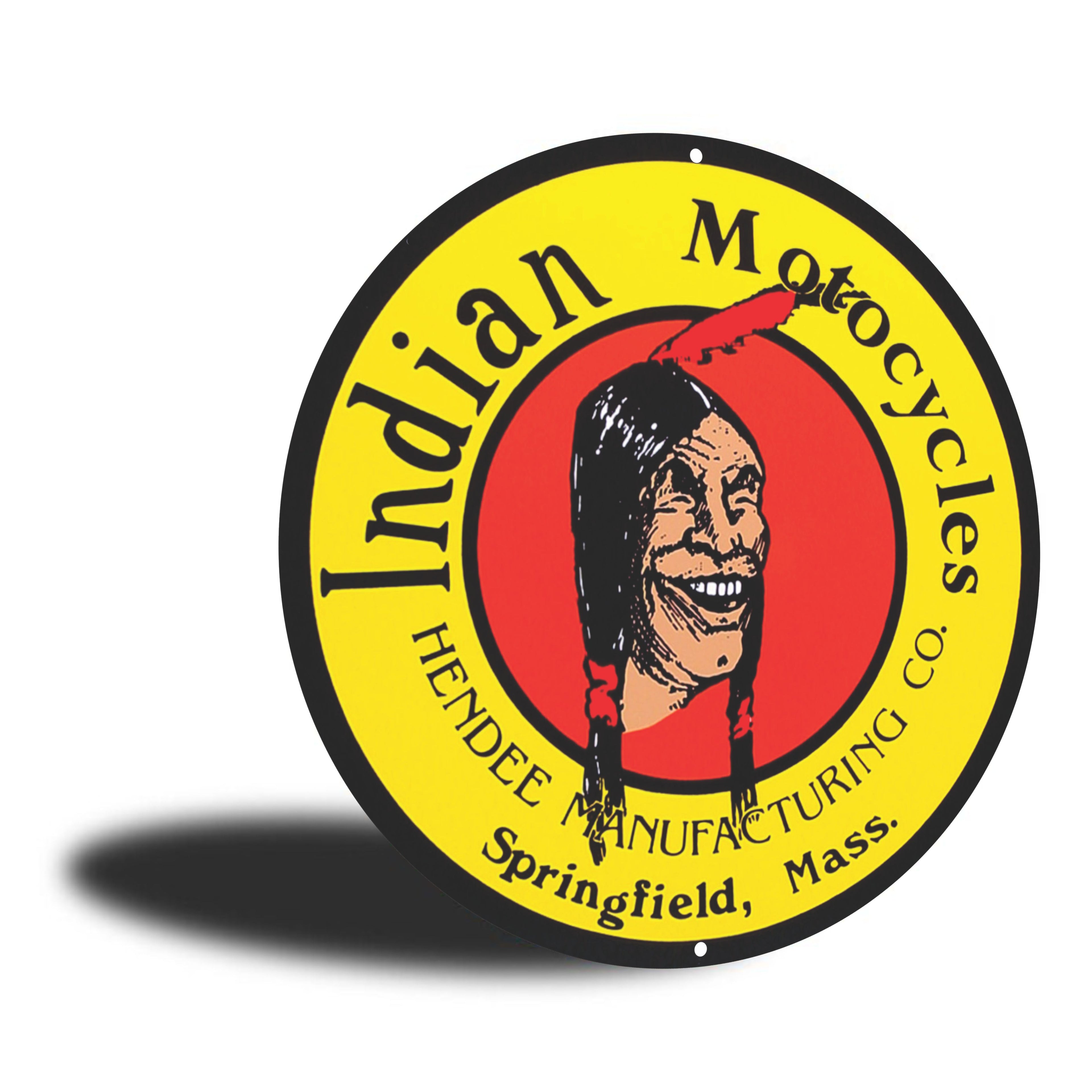 PLACA CIRCULAR INDIAN MOTOCYCLES