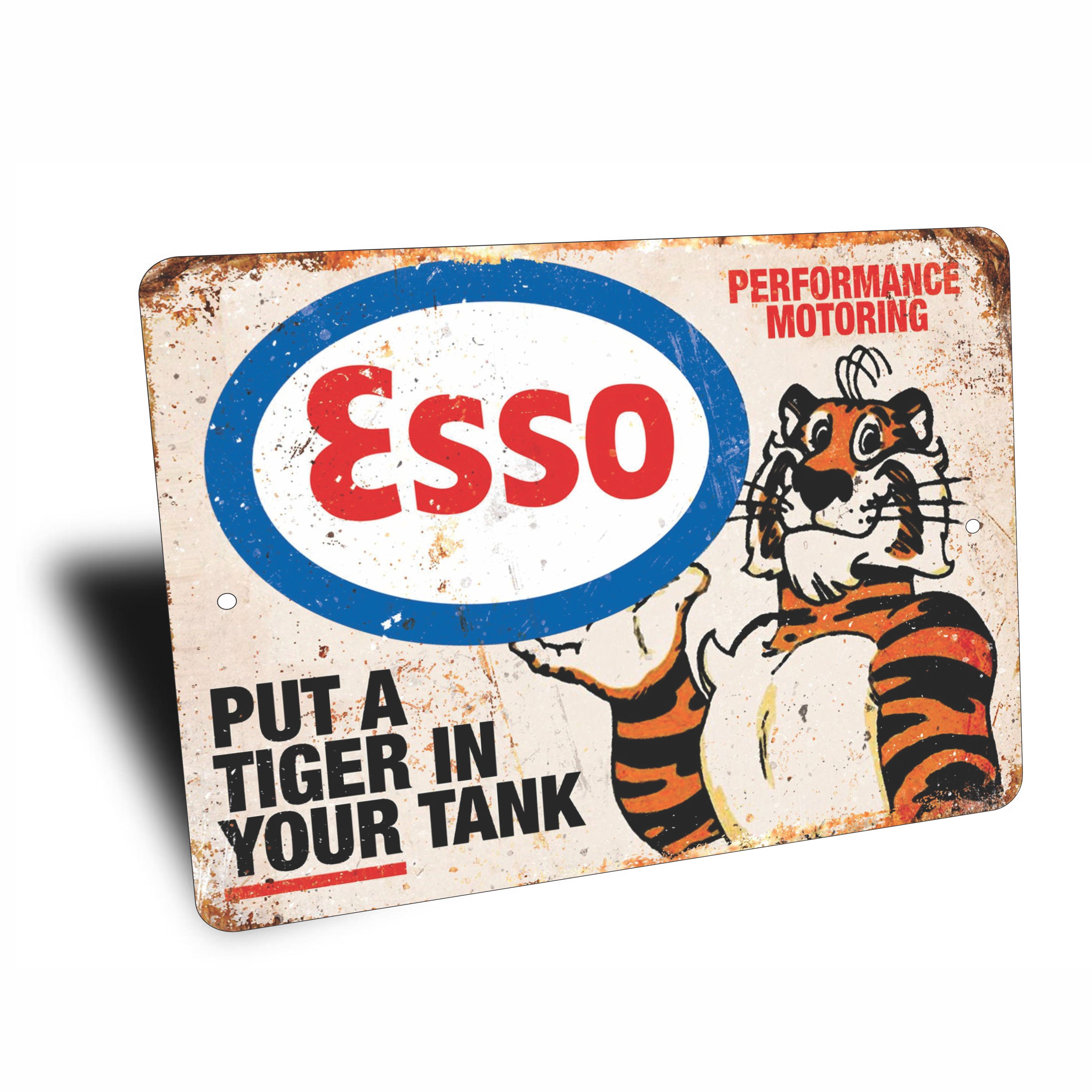 PLACA TIGER ESSO MOTORING