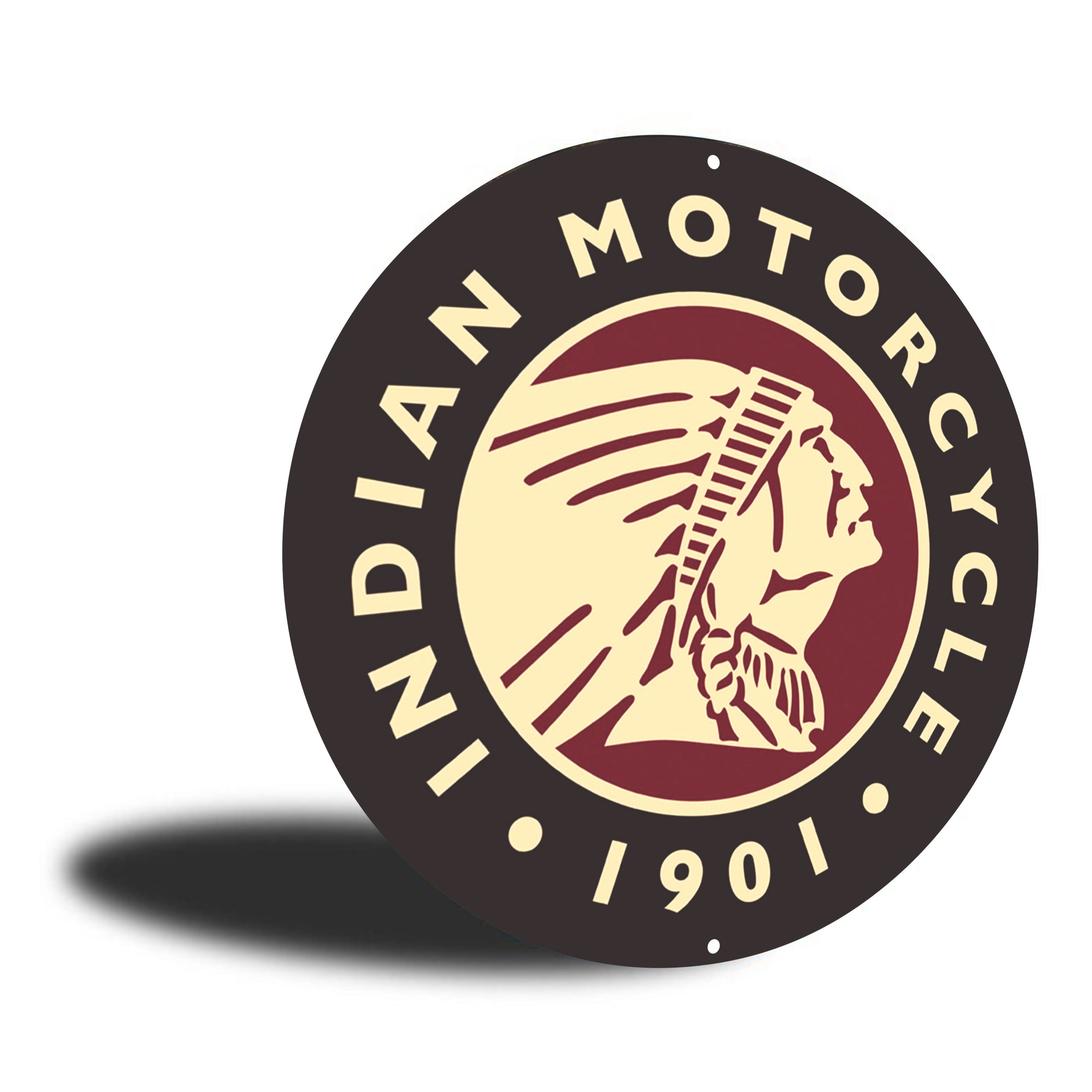 PLACA CIRCULAR INDIAN MOTORCYCLE 1901