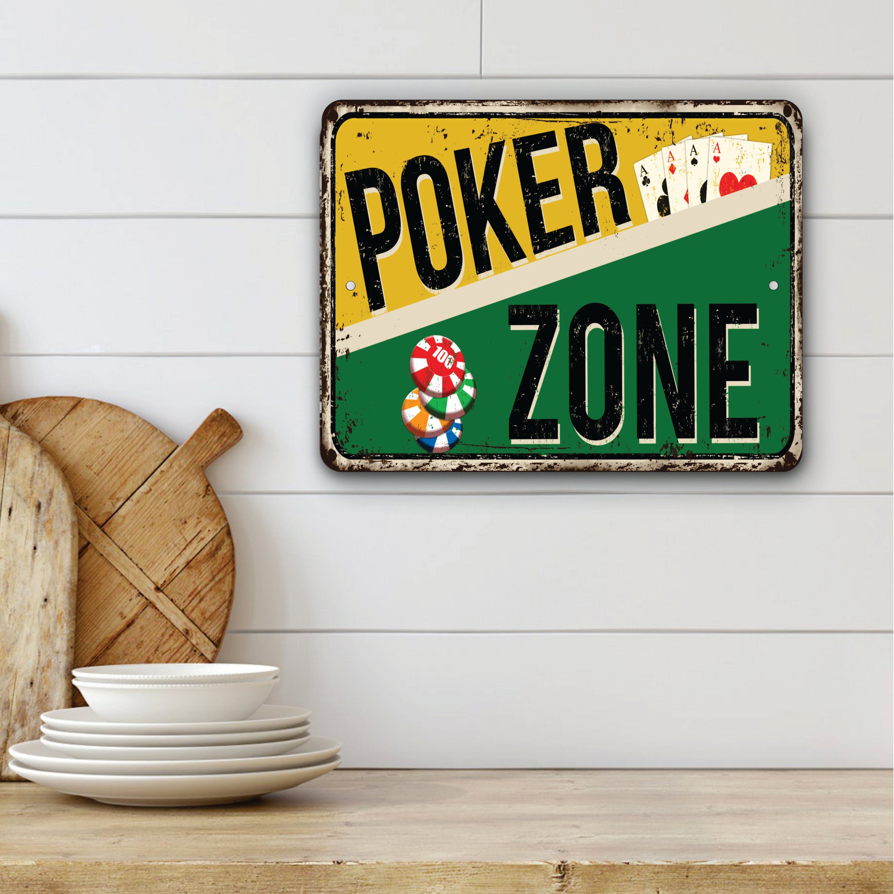 PLACA POKER ZONE