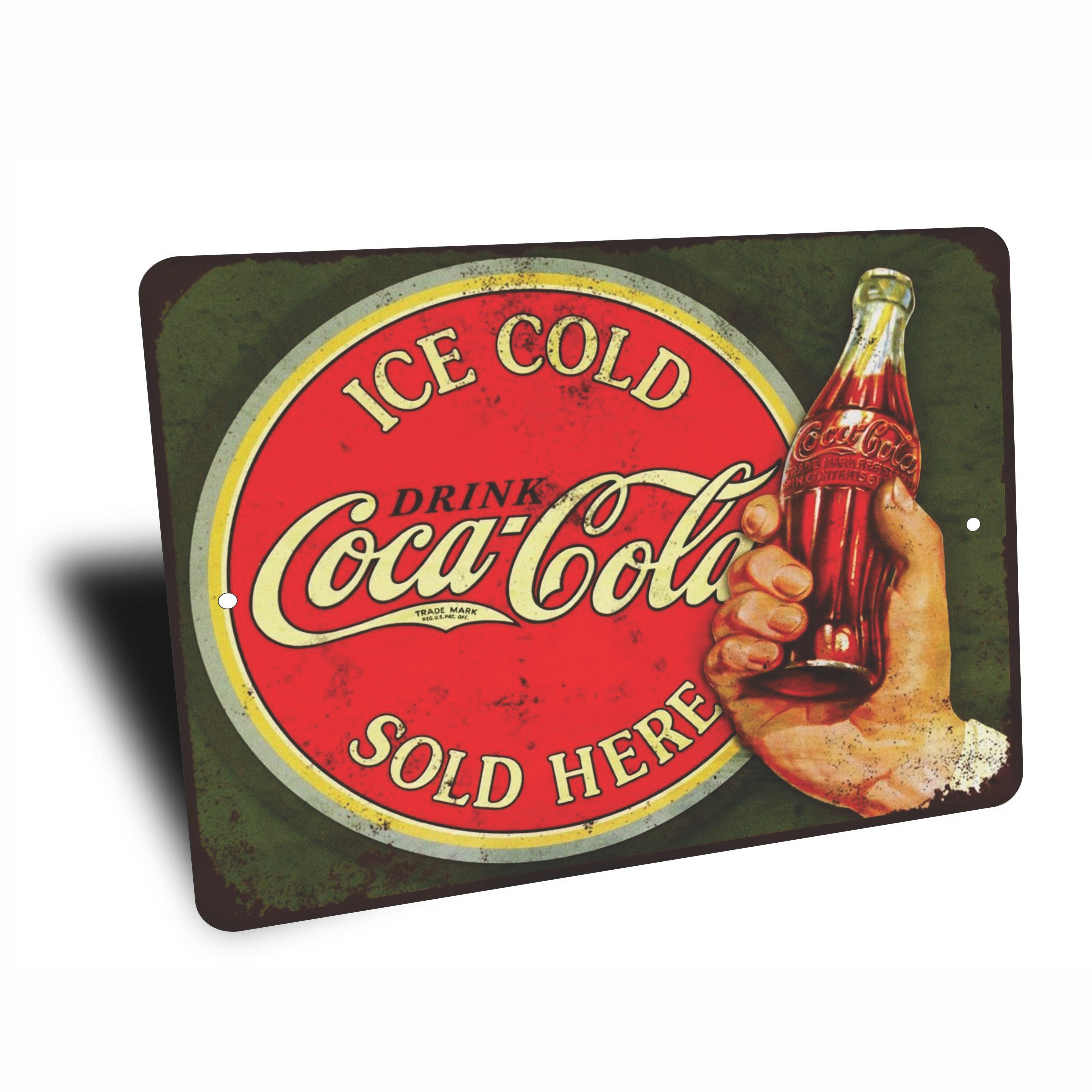 PLACA COCA-COLA SOLD HERE SIGN