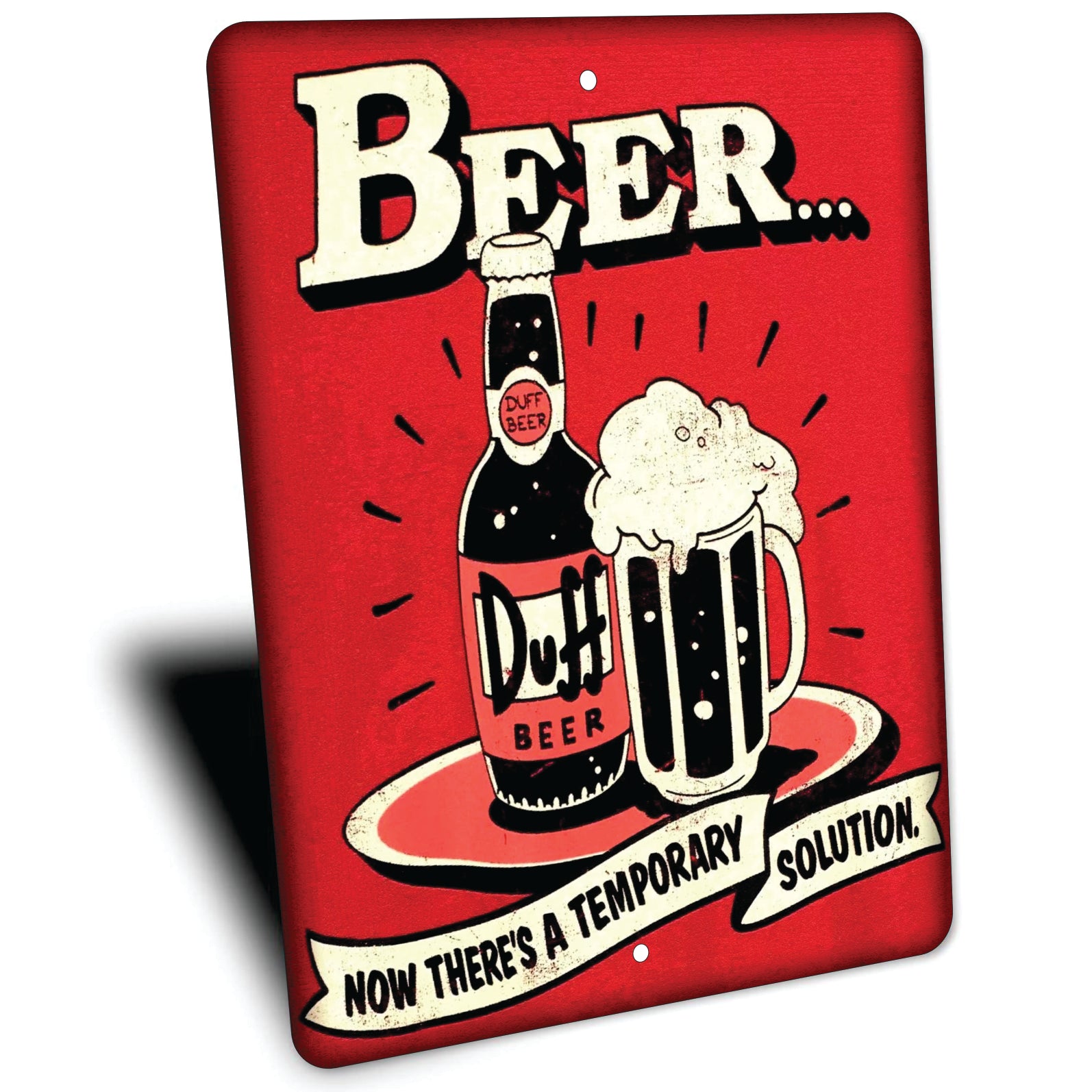PLACA DUFF CERVEZA