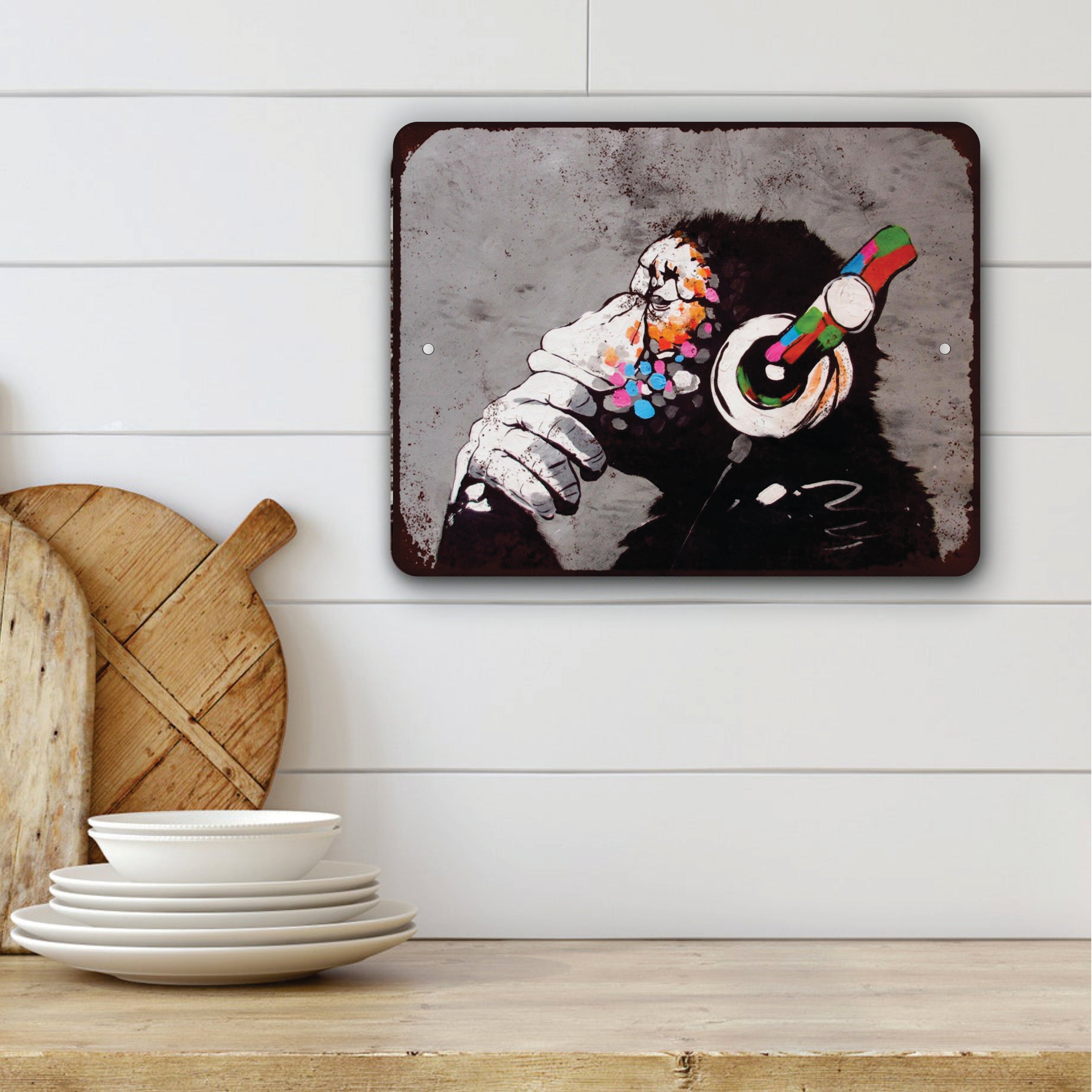 PLACA MONKEY MUSIC ART