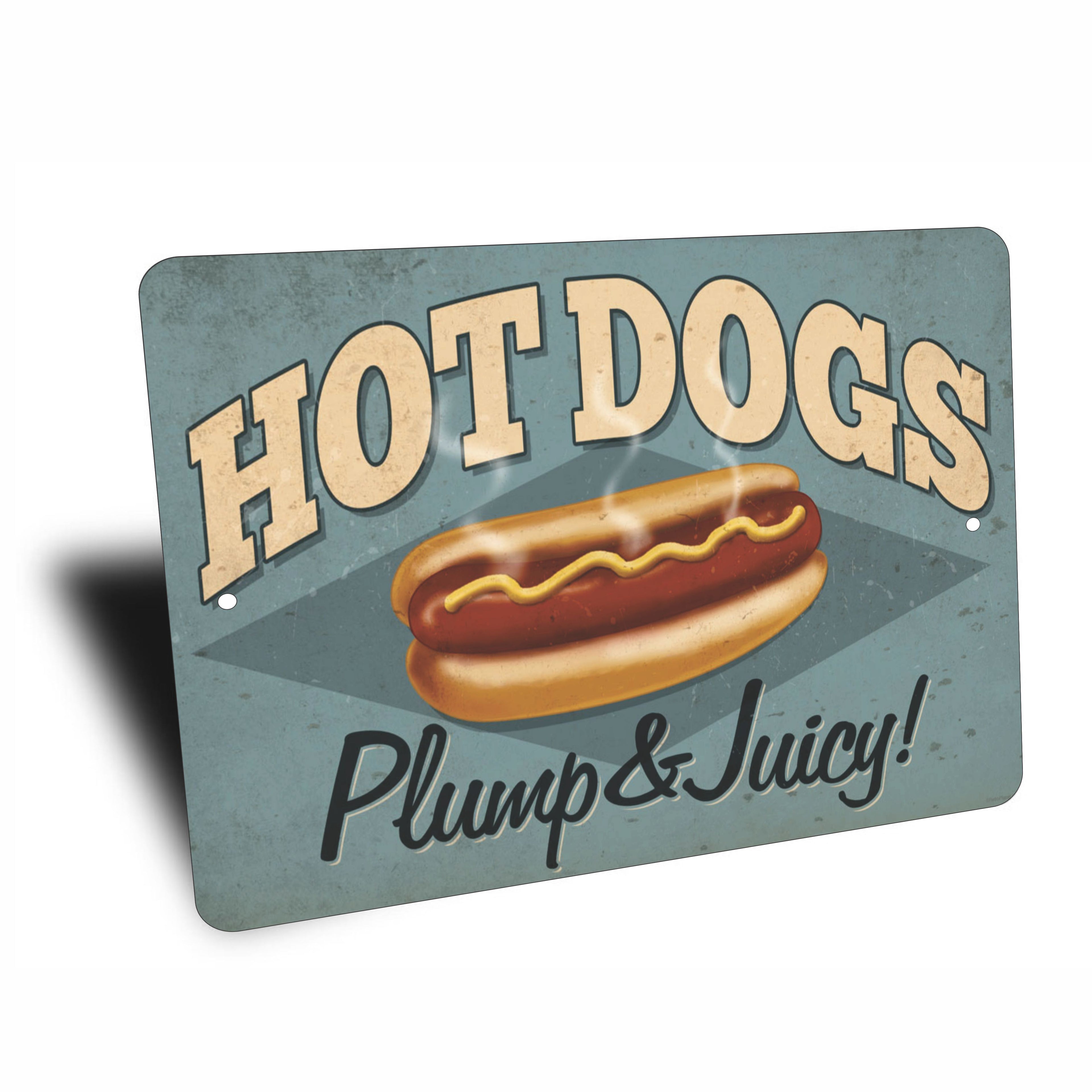 PLACA HOT DOGS RETRO