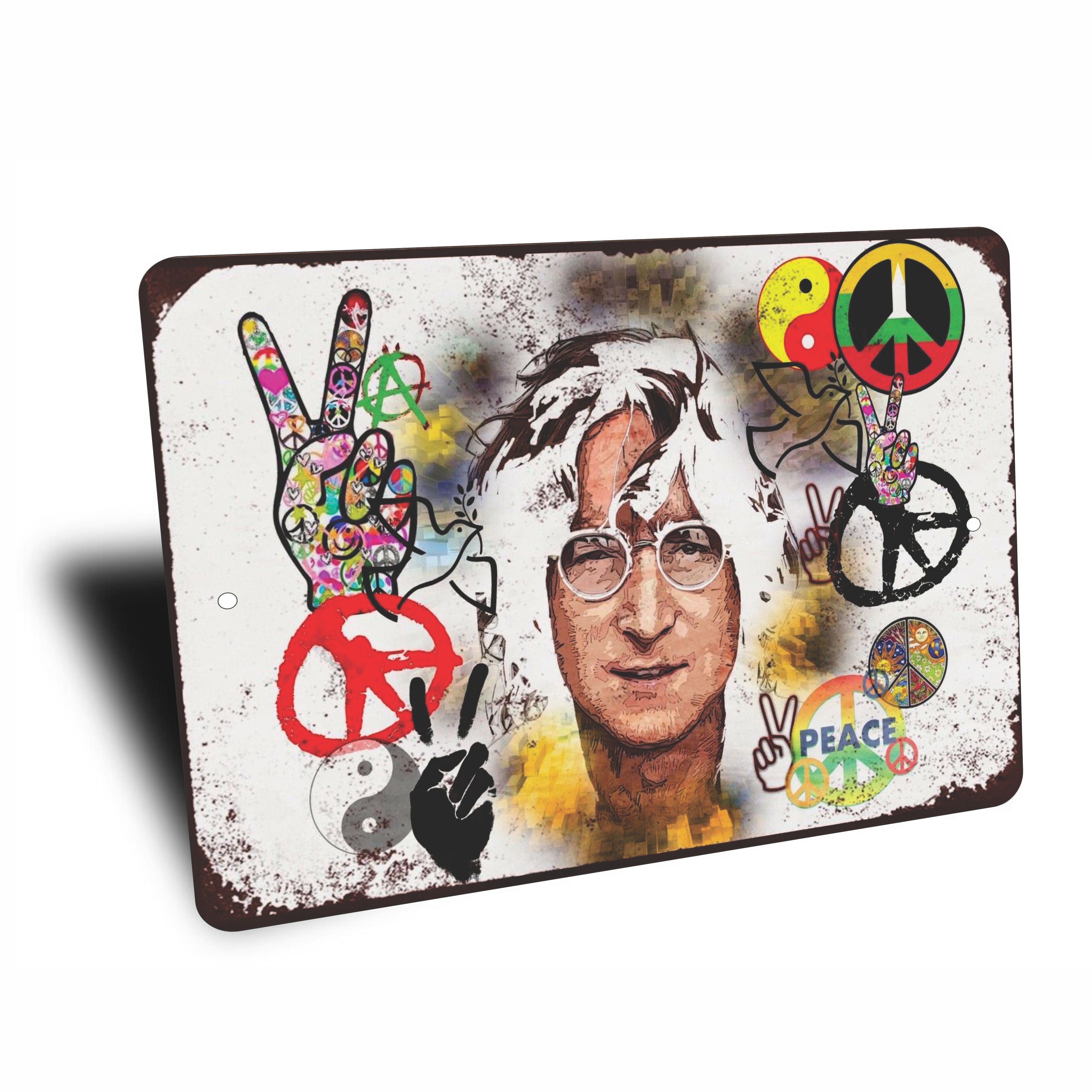 PLACA JOHN LENNON PEACE