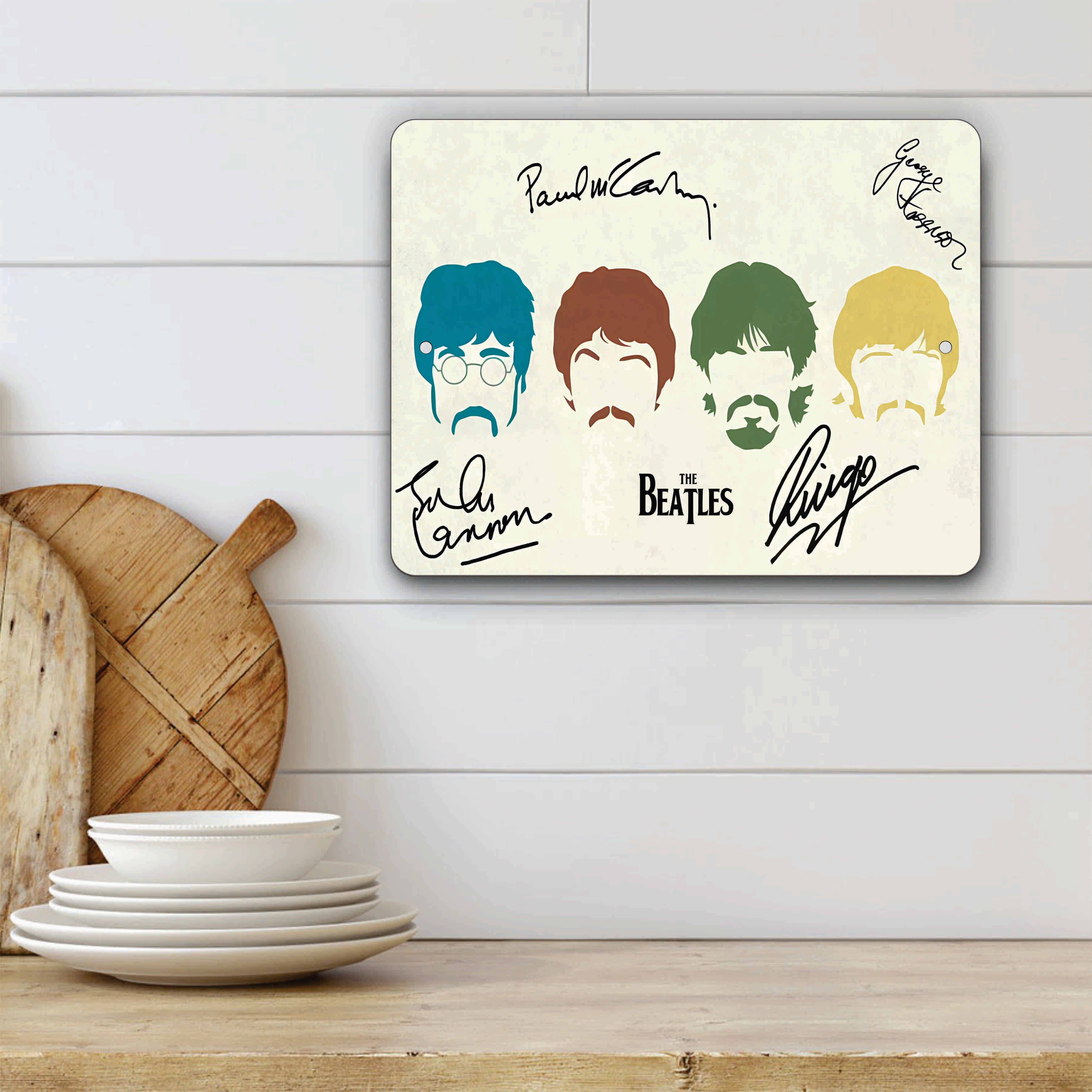 PLACA THE BEATLES