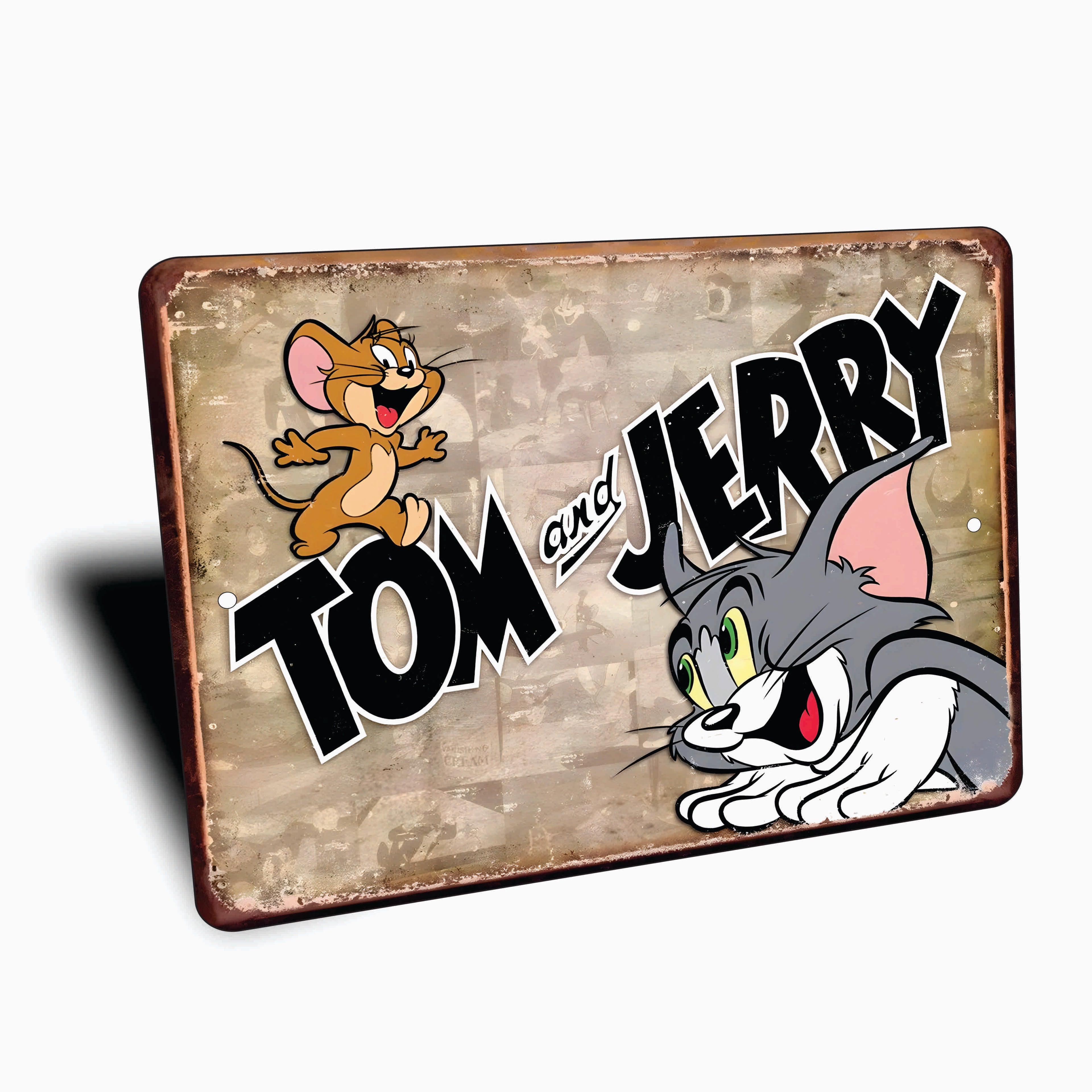 PLACA TOM AND JERRY