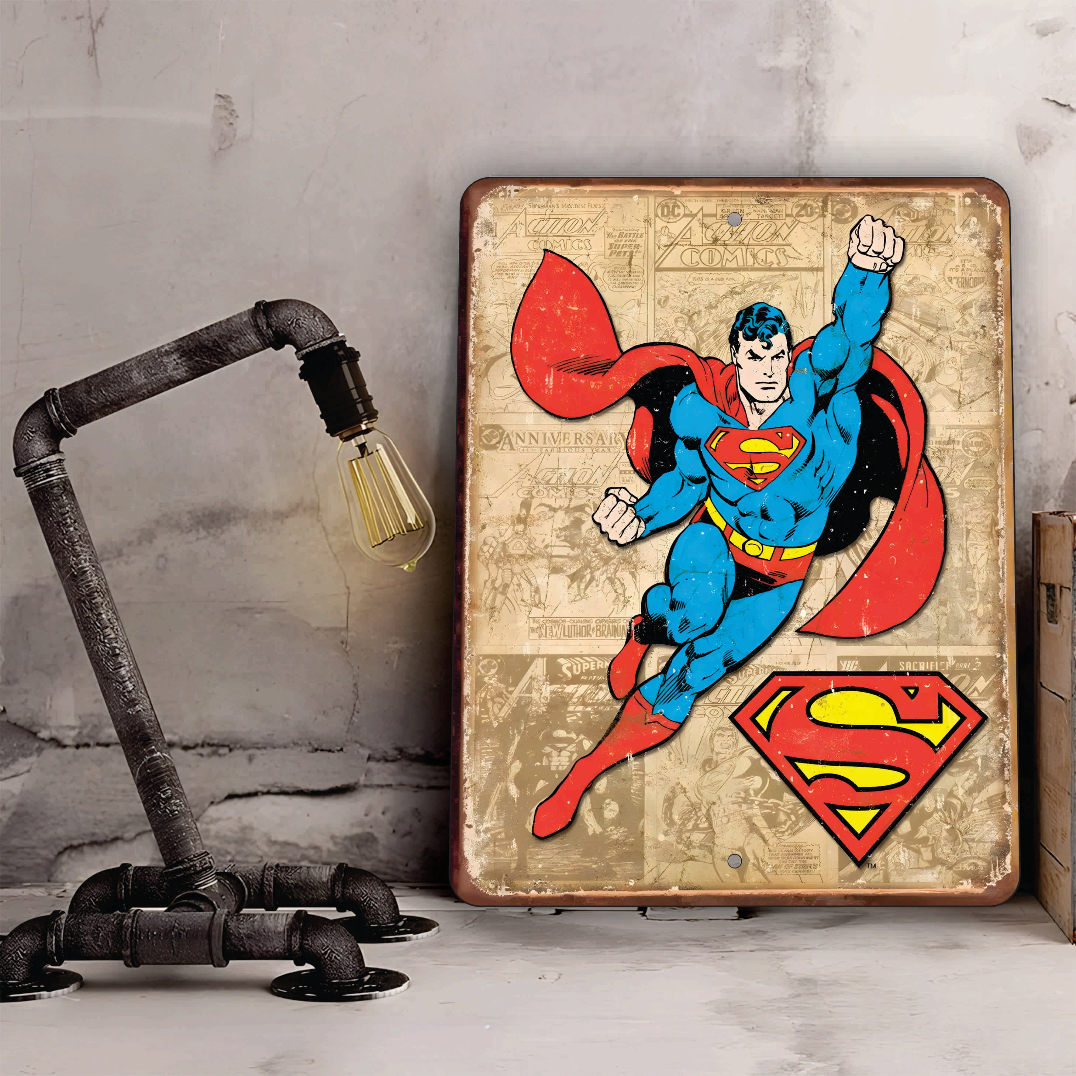 PLACA SUPERMAN ACTION COMICS