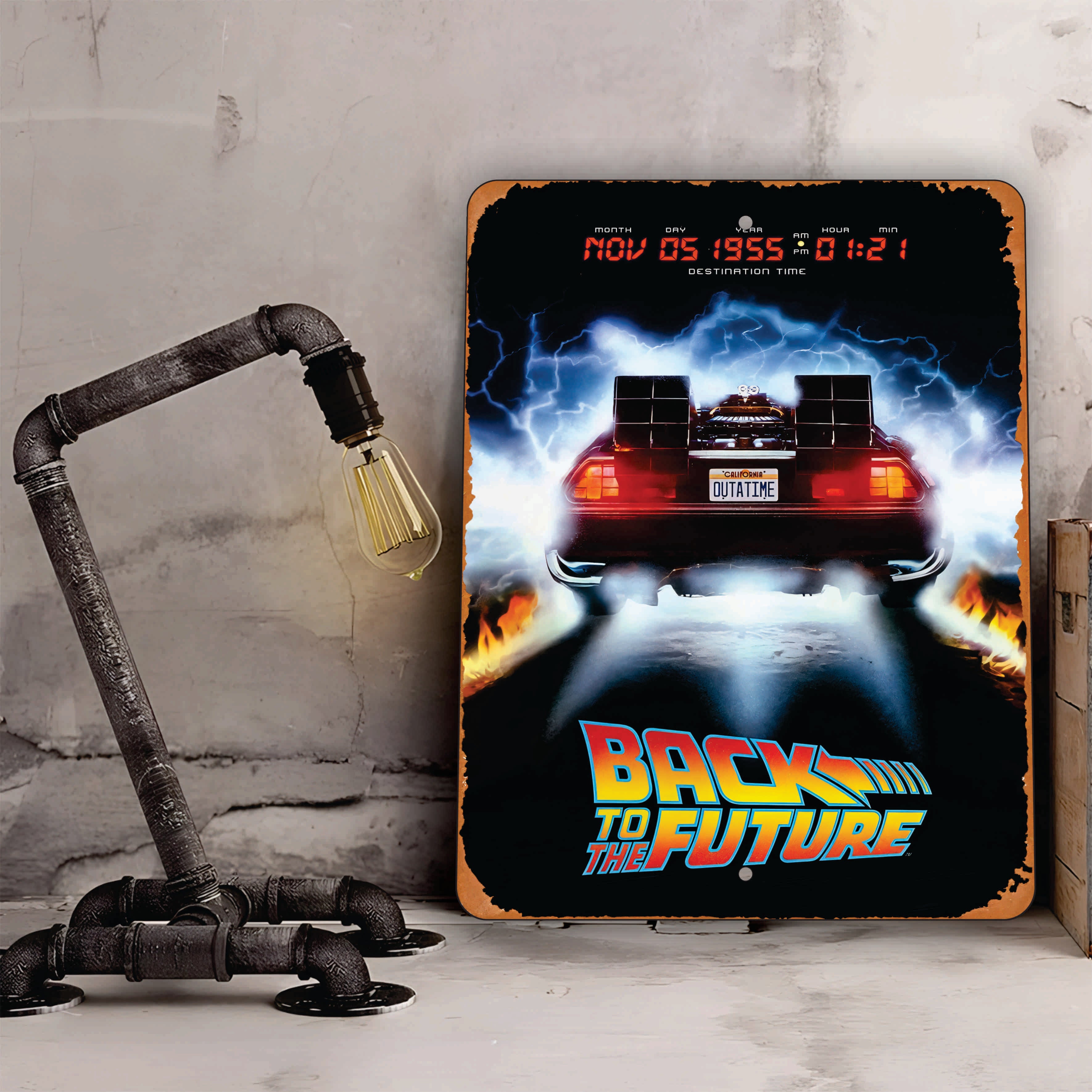 PLACA VOLVER AL FUTURO