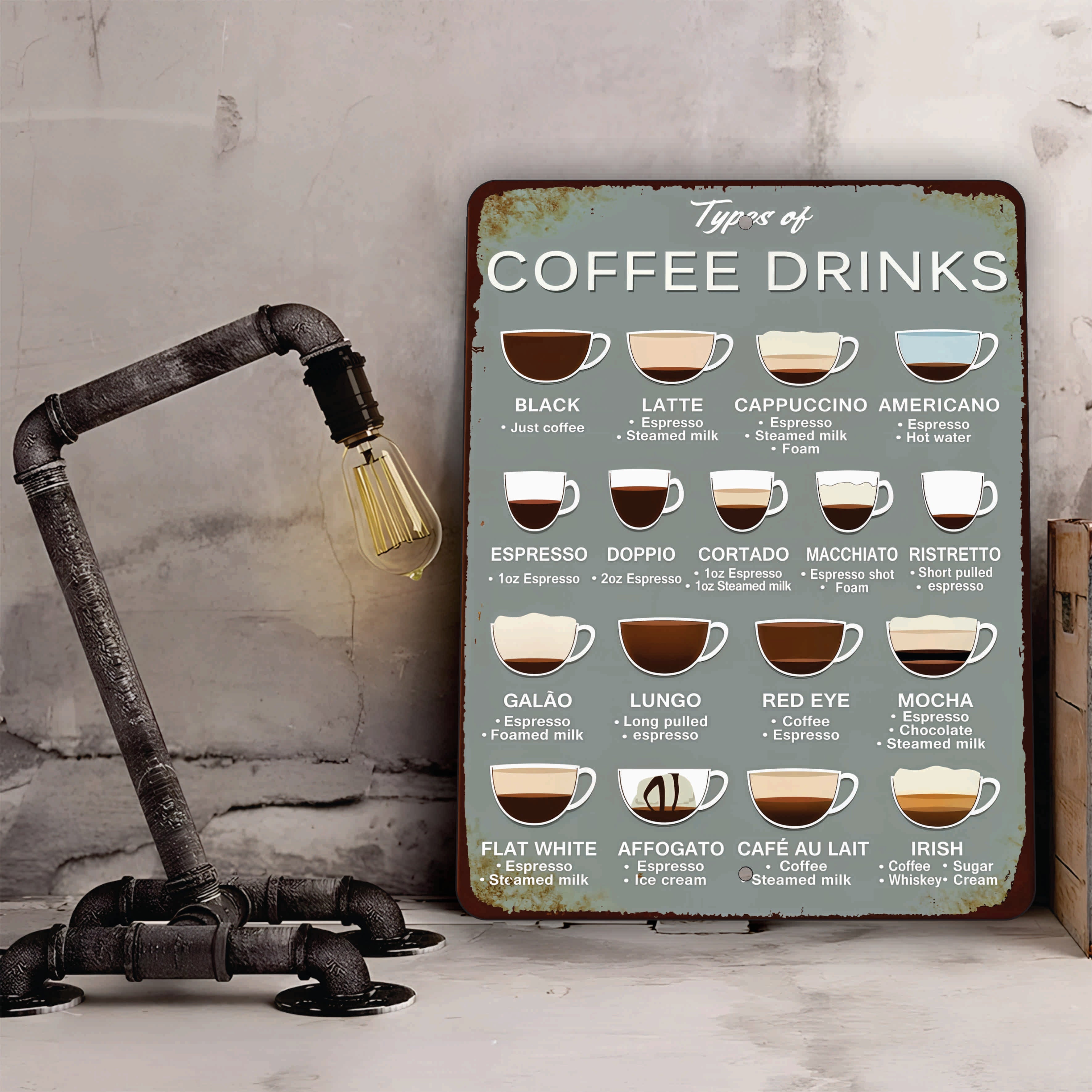 PLACA COFFEE DRINKS