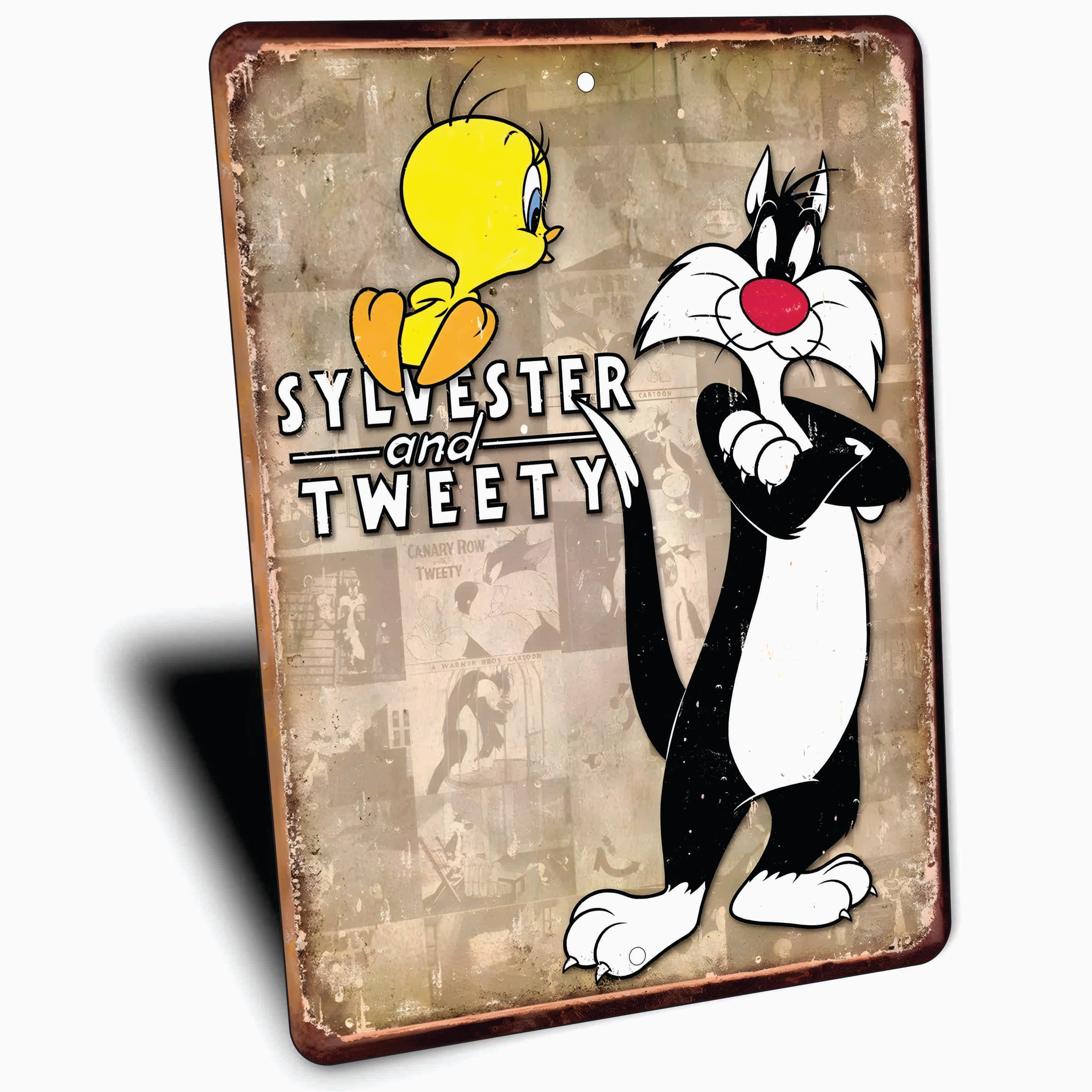 PLACA SILVESTRE Y PIOLIN