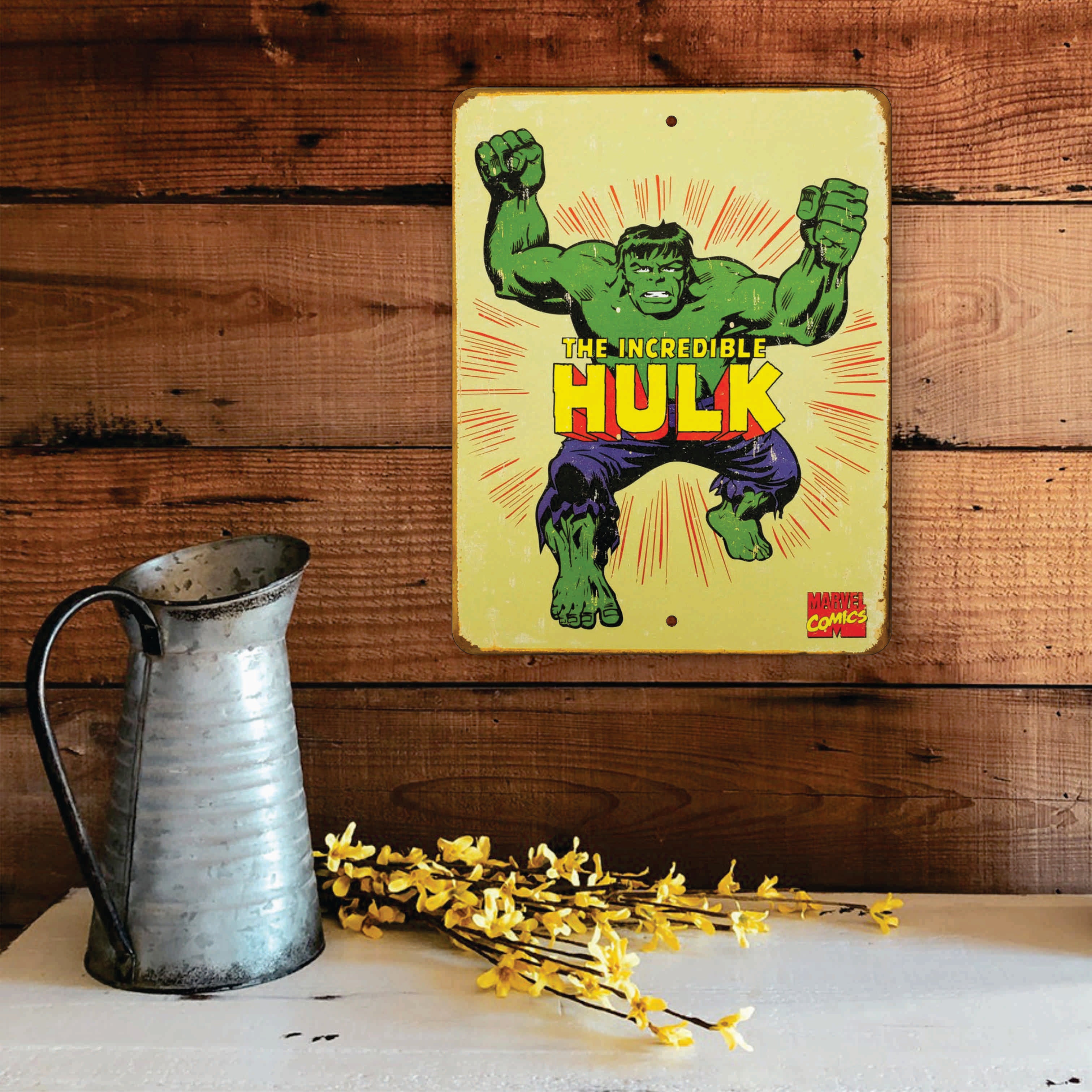 PLACA HULK MARVEL COMICS