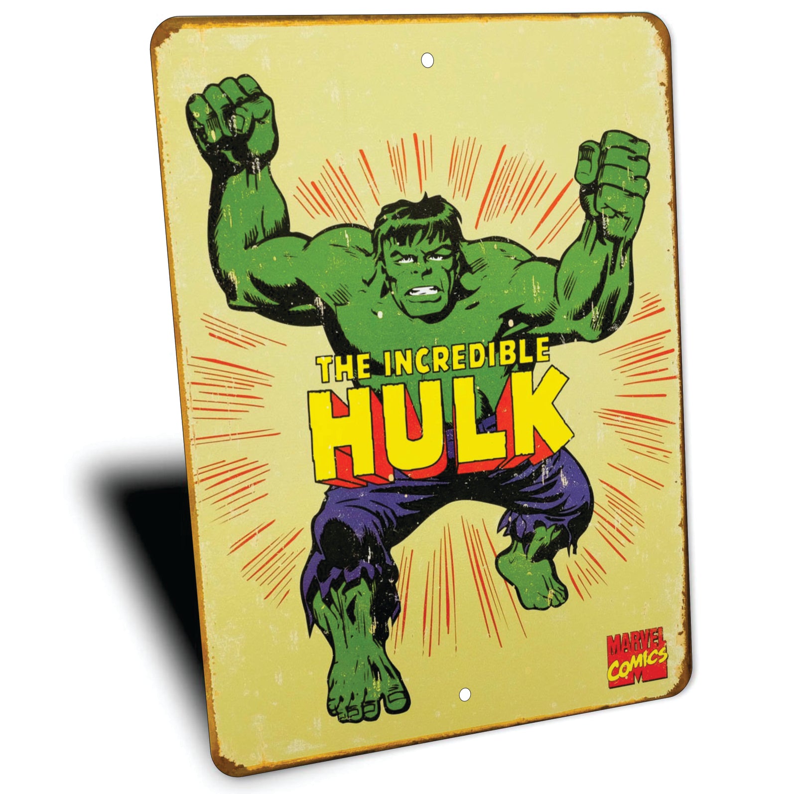 PLACA HULK MARVEL COMICS