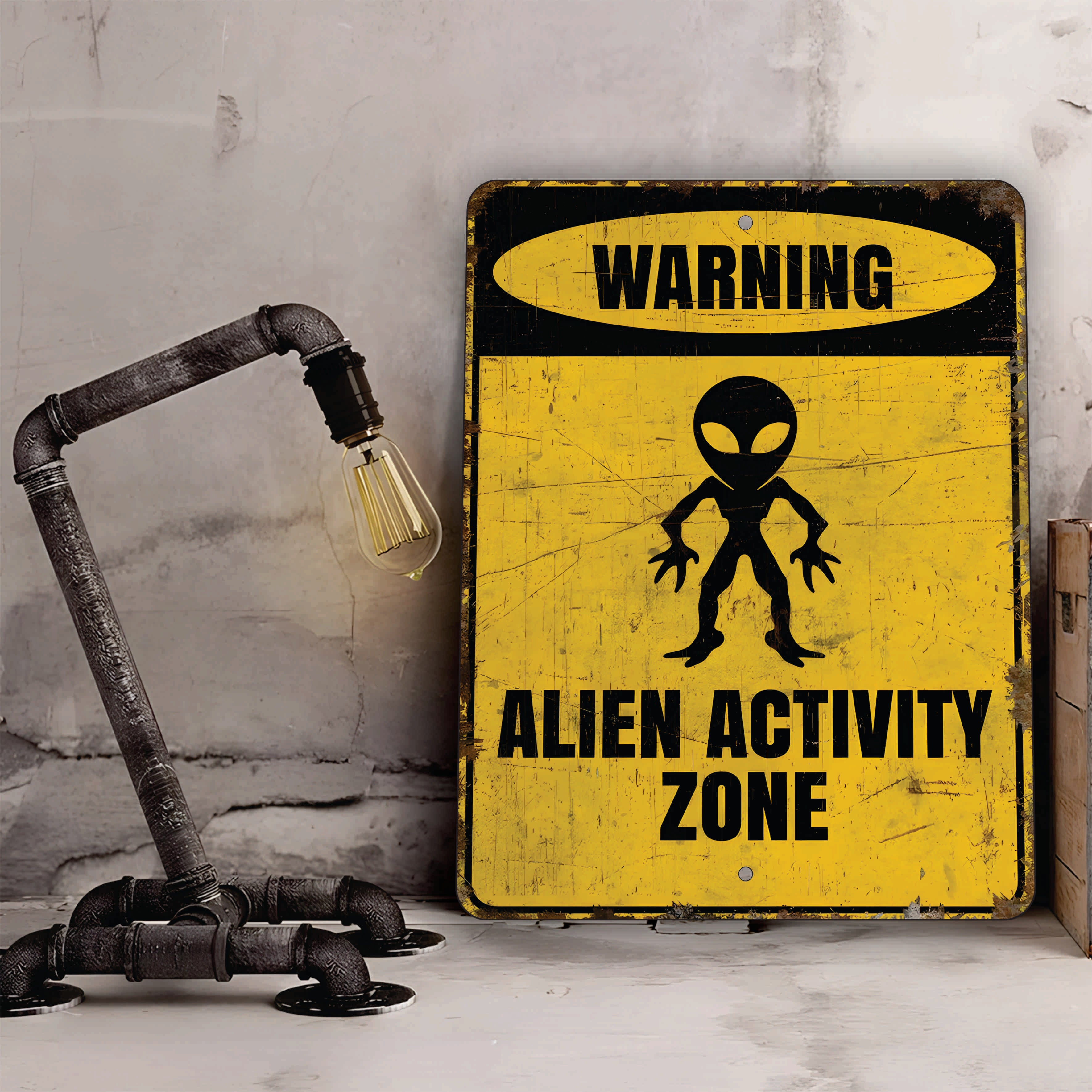 PLACA ALIEN ACTIVITY ZONE