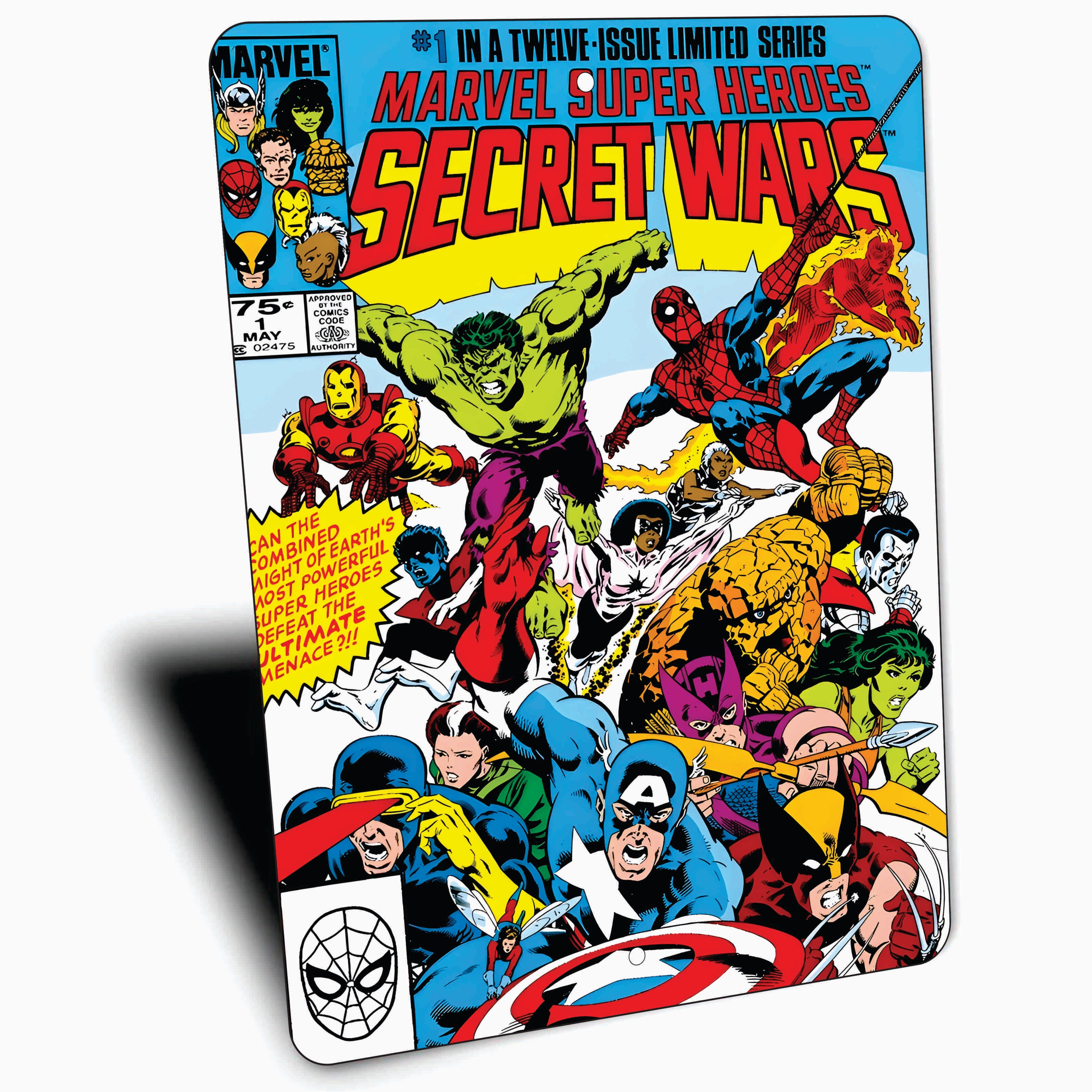 PLACA MARVEL SECRET WARS