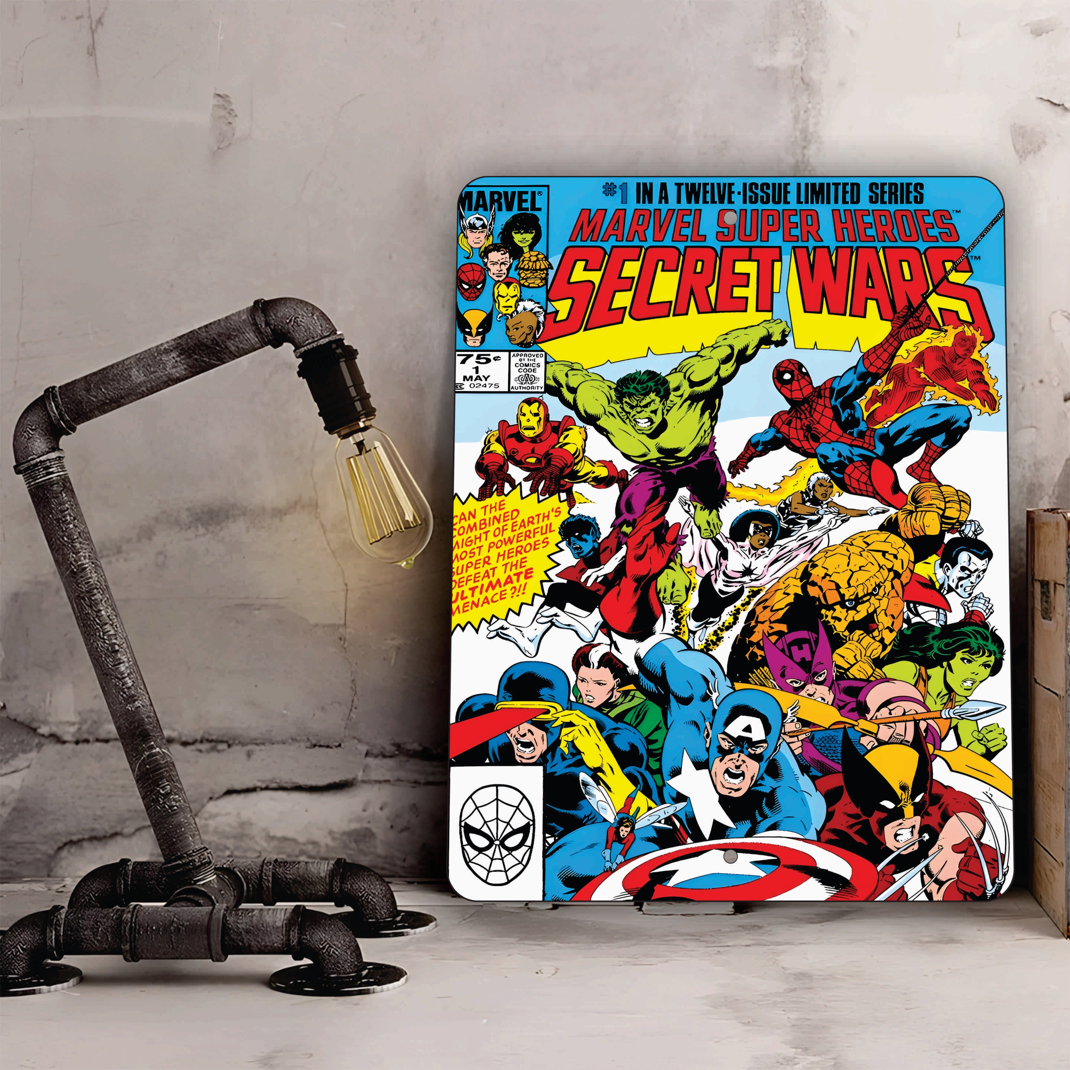 PLACA MARVEL SECRET WARS