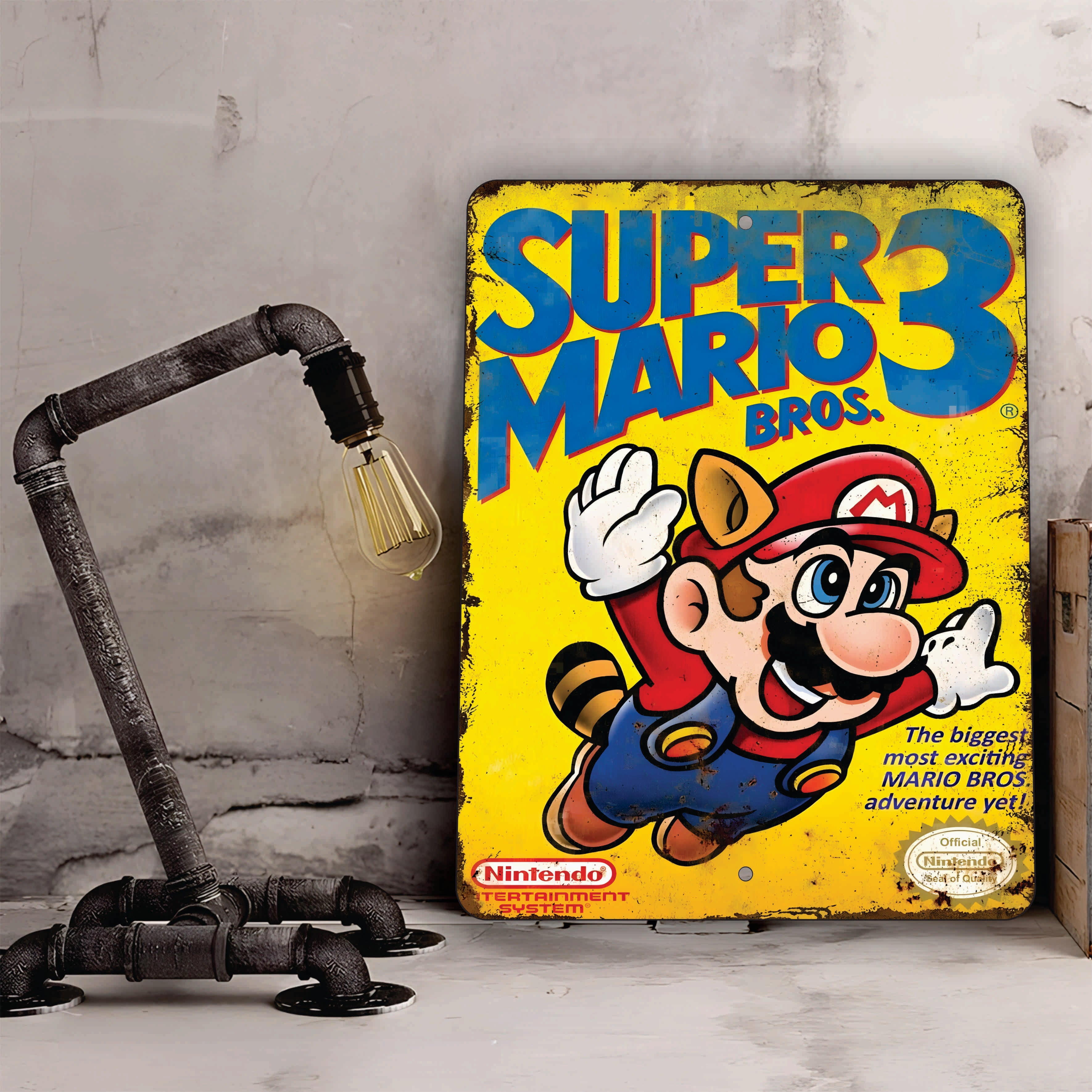 PLACA SUPER MARIO BROS 3