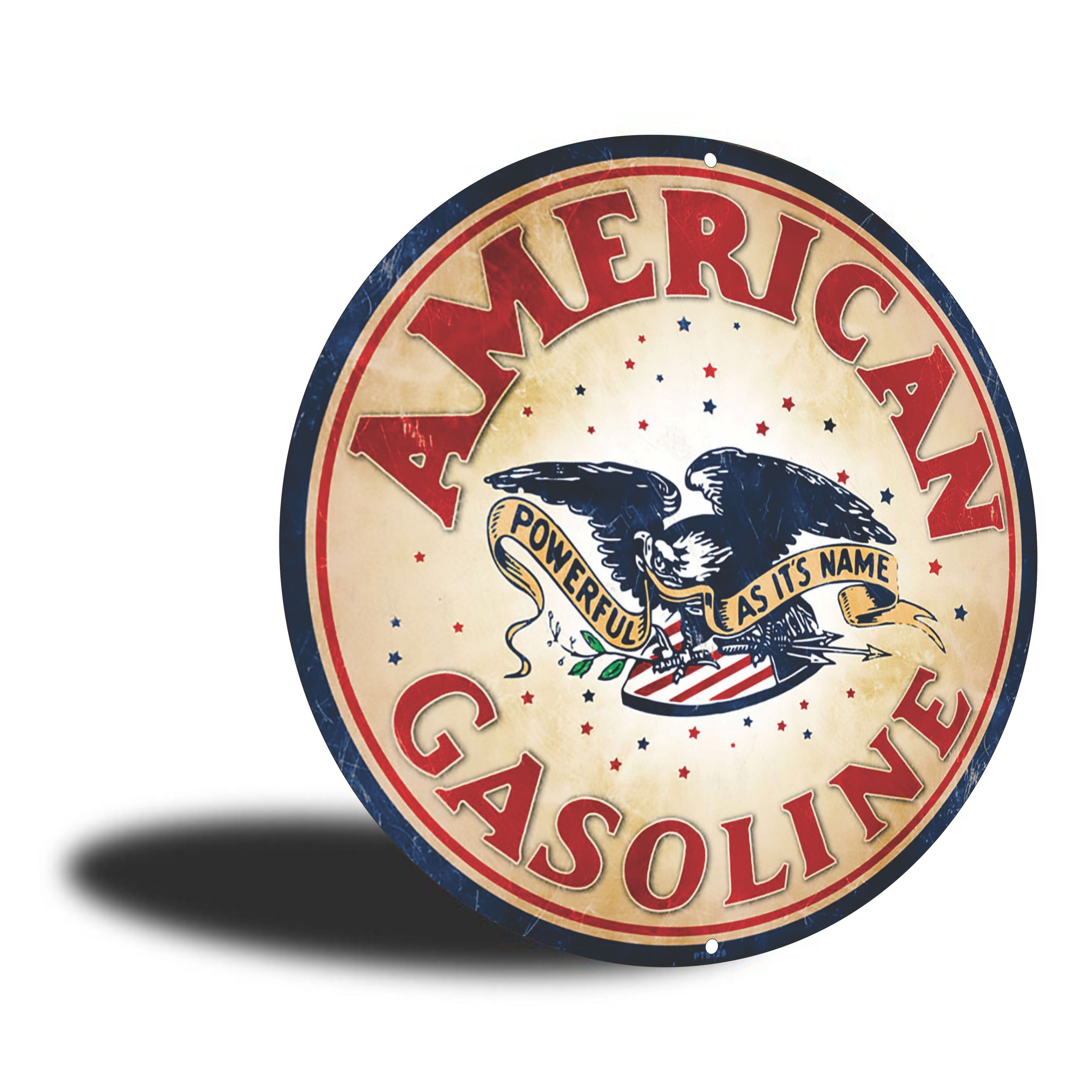 PLACA CIRCULAR AMERICAN GASOLINE