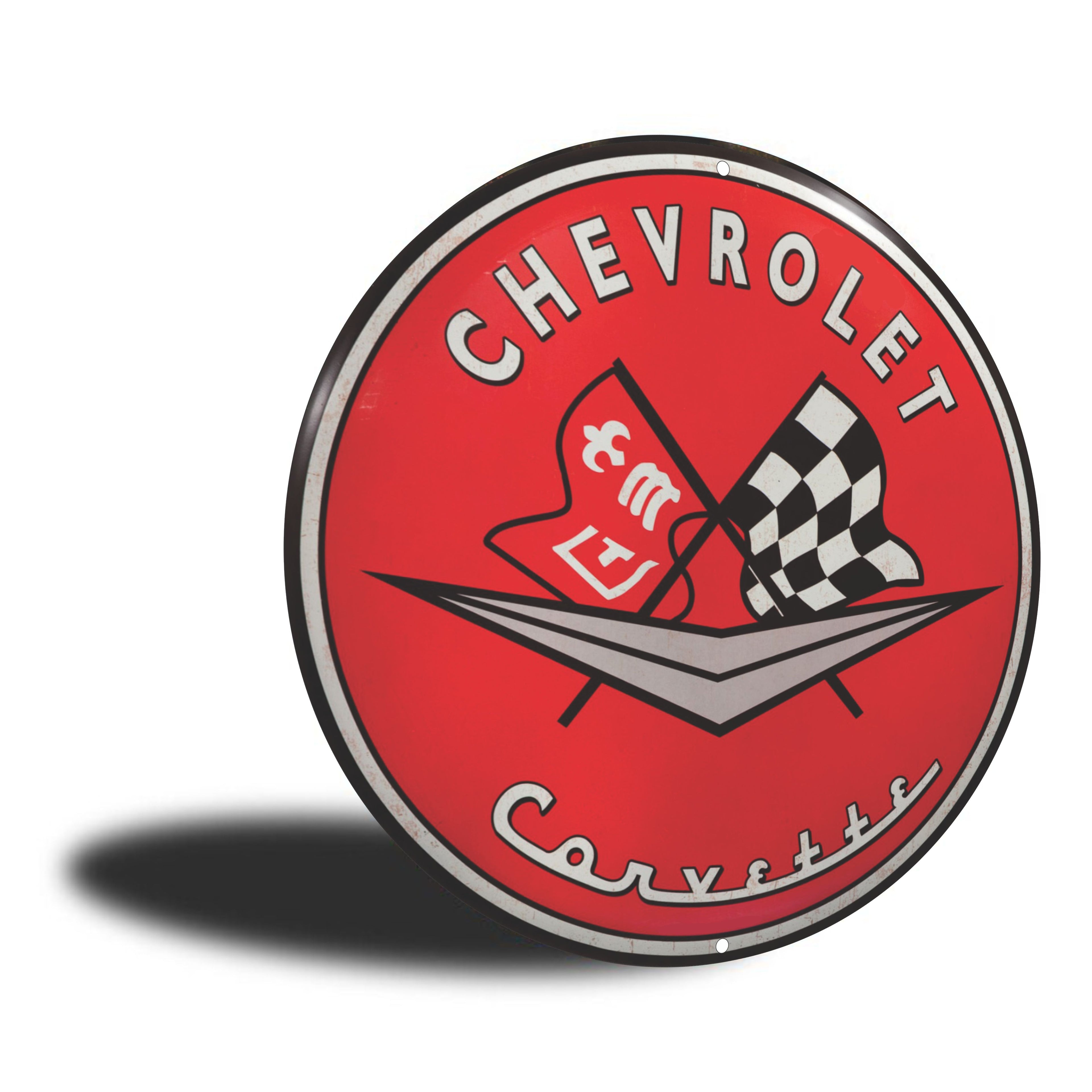 PLACA CIRCULAR CHEVROLET CORVETTE