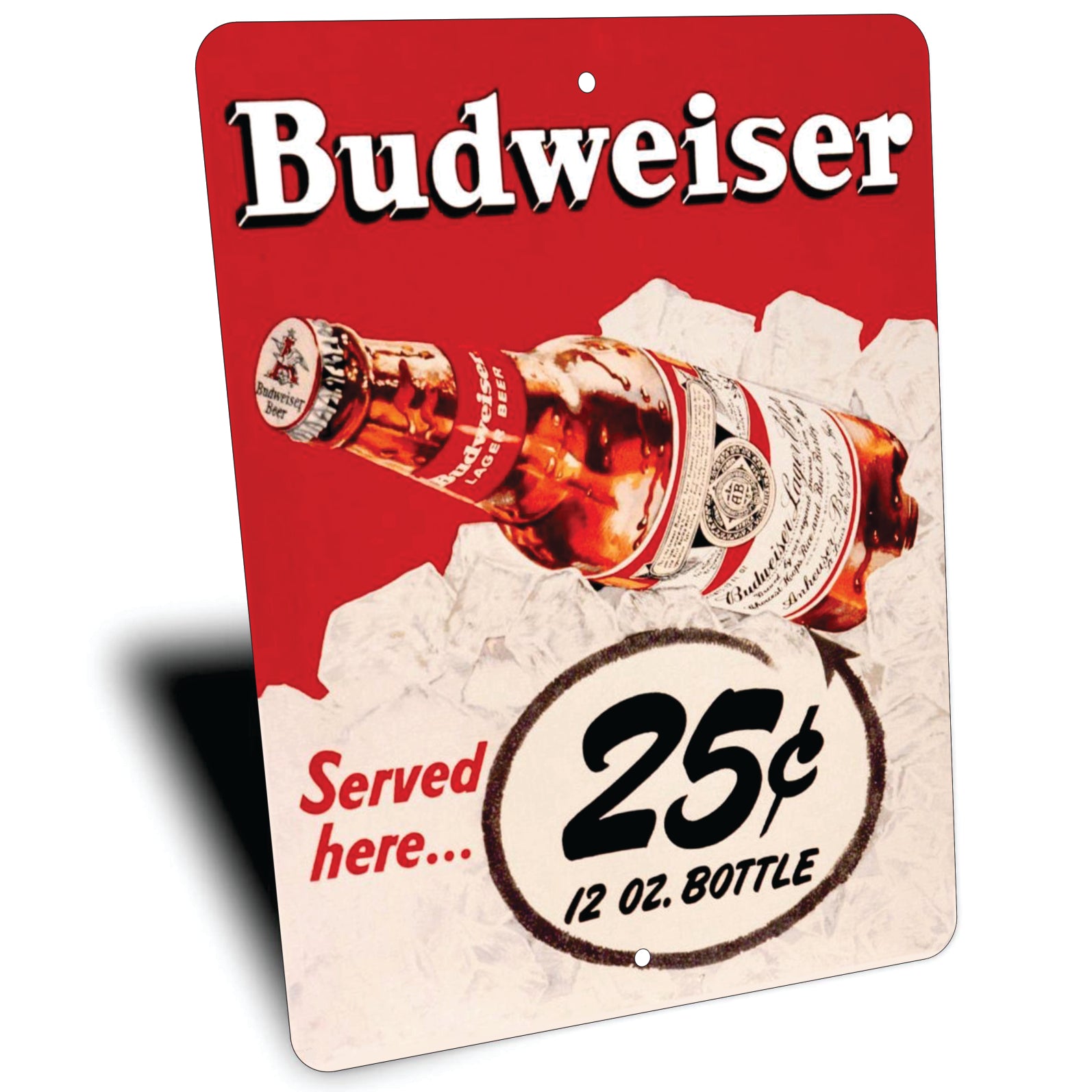 PLACA BUDWEISER COLD BEER