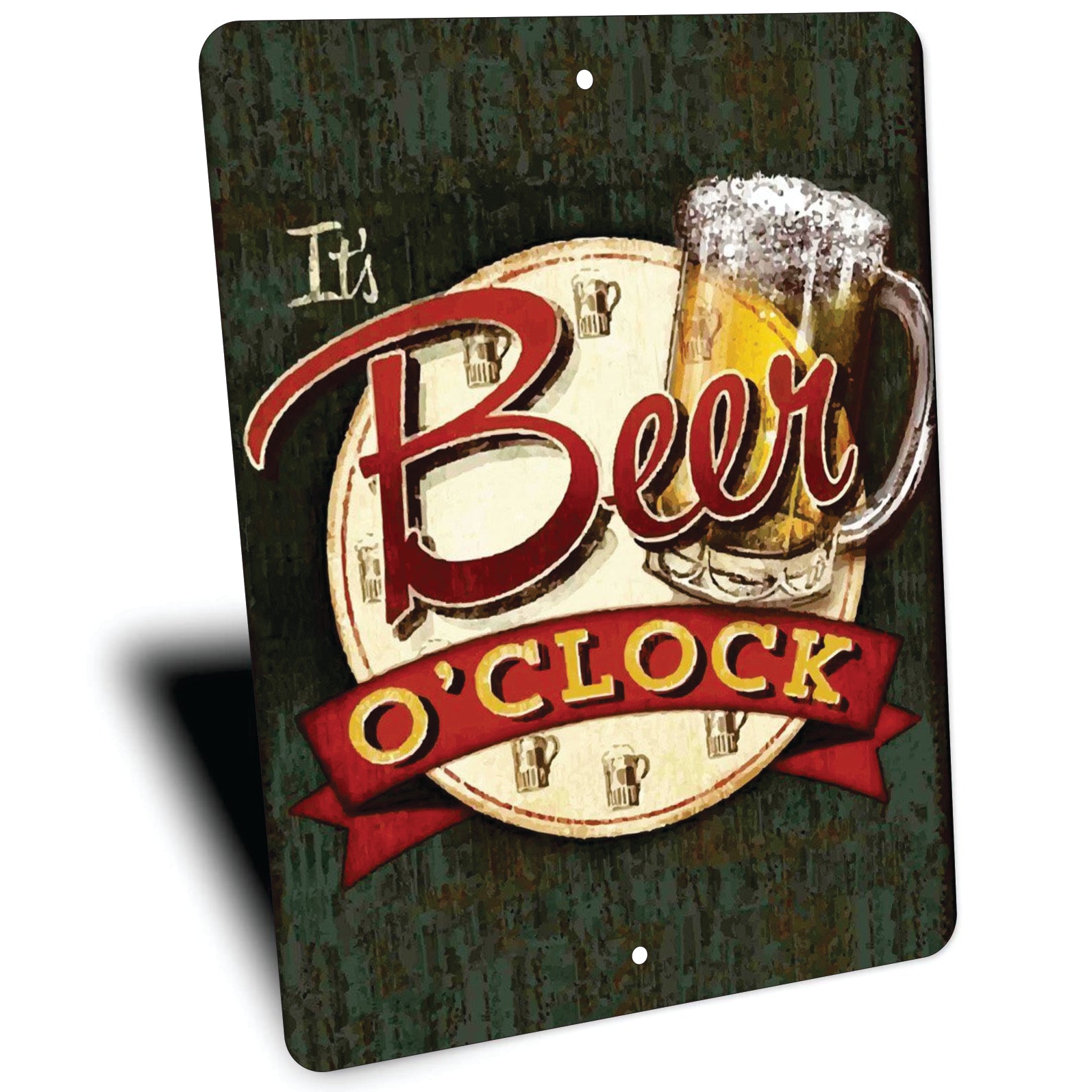 PLACA BEER O CLOCK