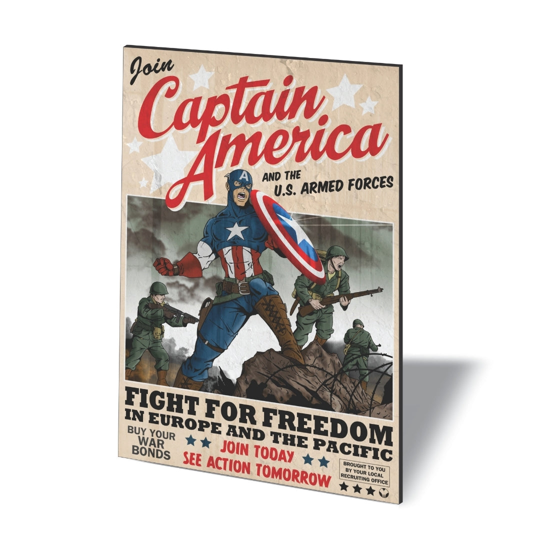 POSTER CAPITAN AMERICA PROPAGANDA