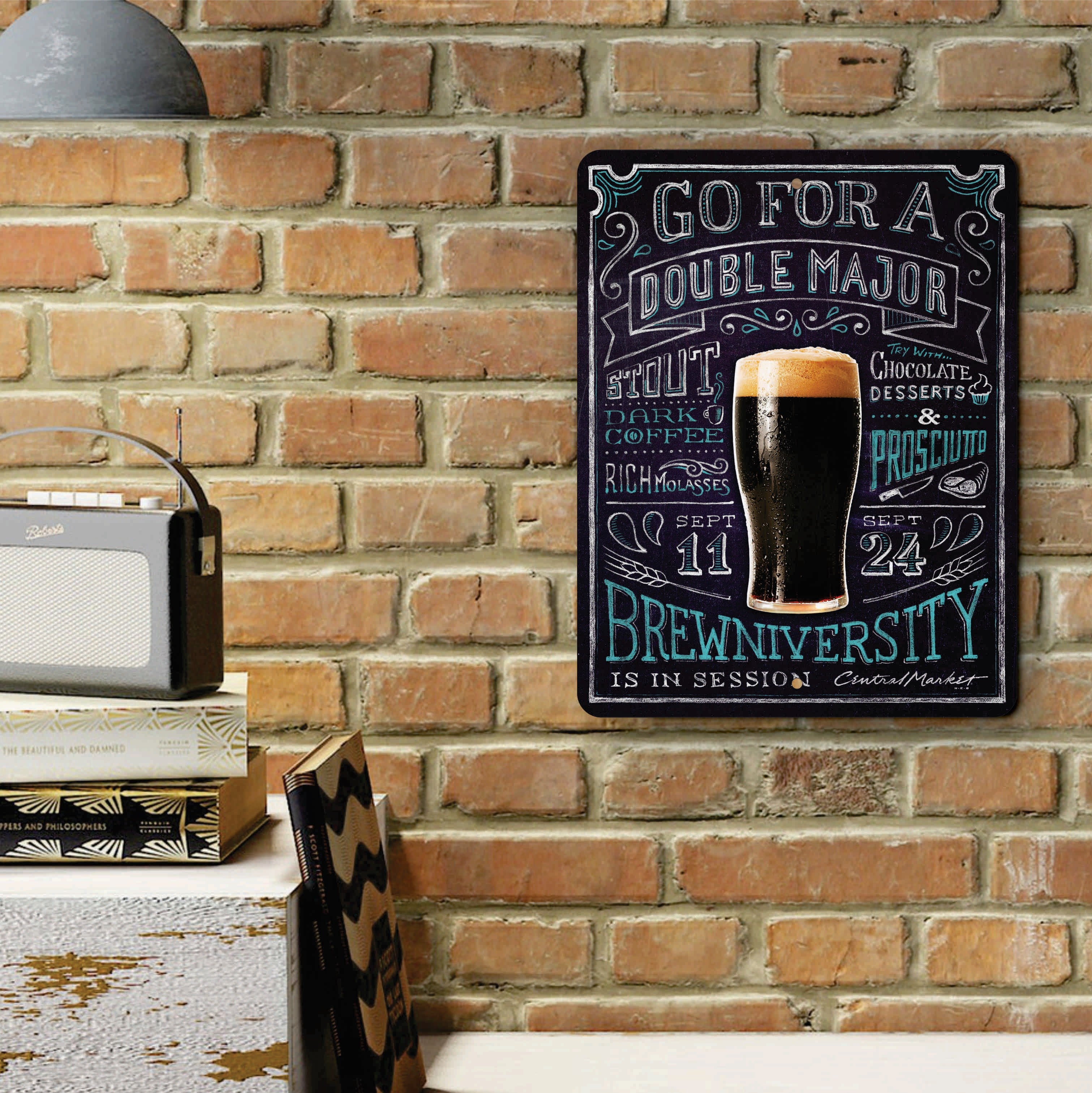 PLACA STOUT BEER BREWNIVERSITY
