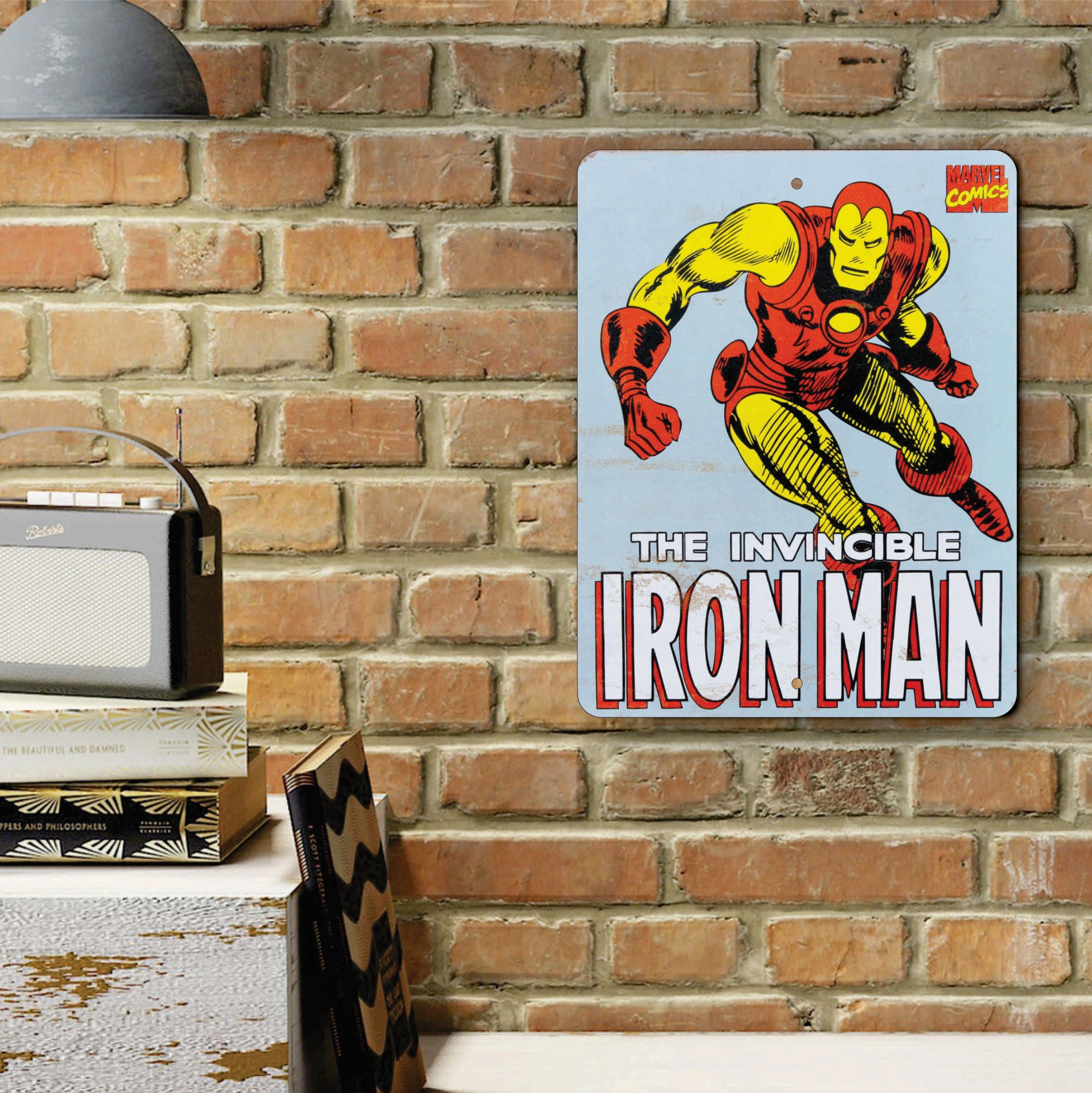 PLACA THE INVINCIBLE IRON MAN MARVEL