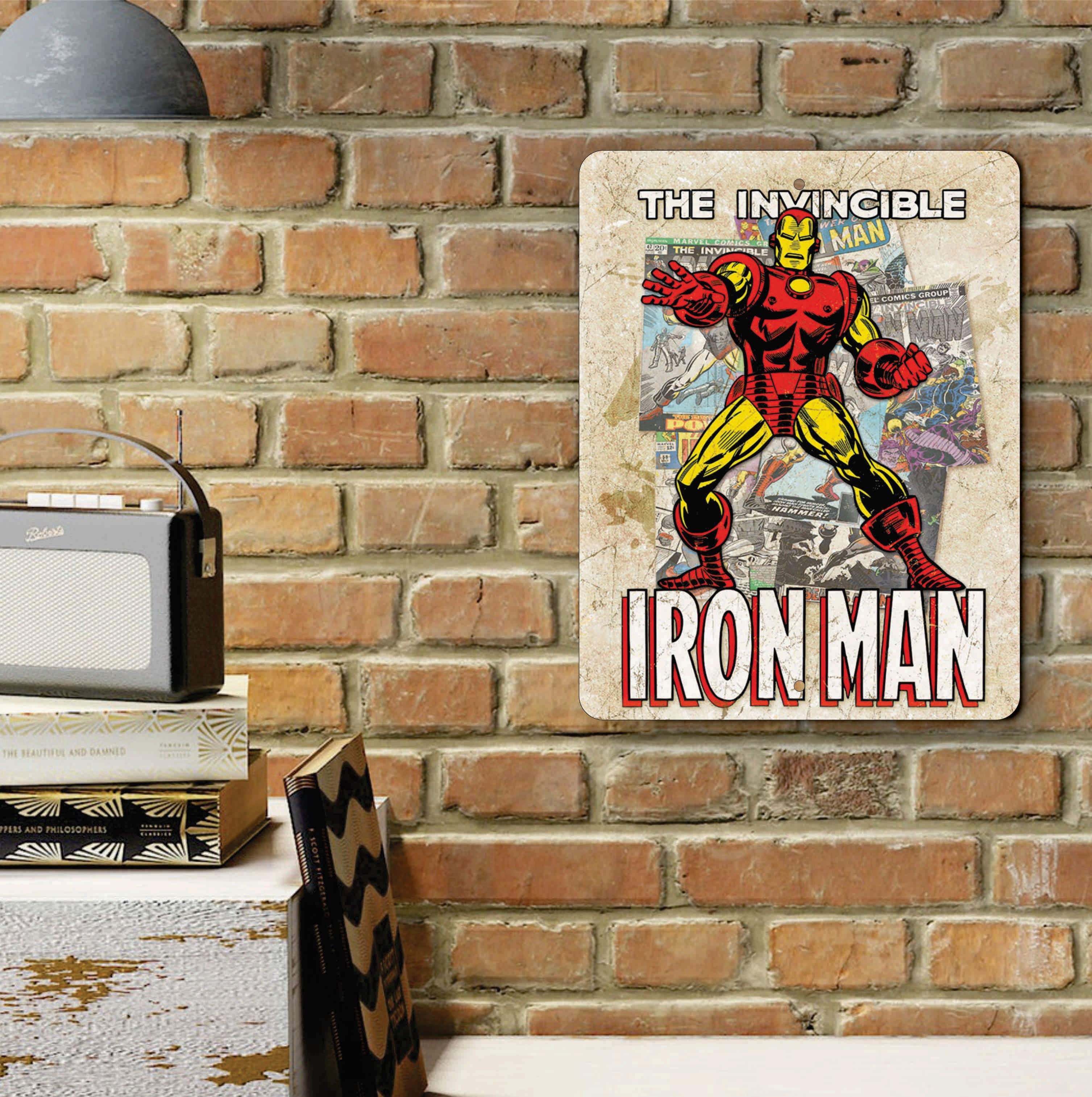 PLACA IRON MAN CLASSIC COMICS